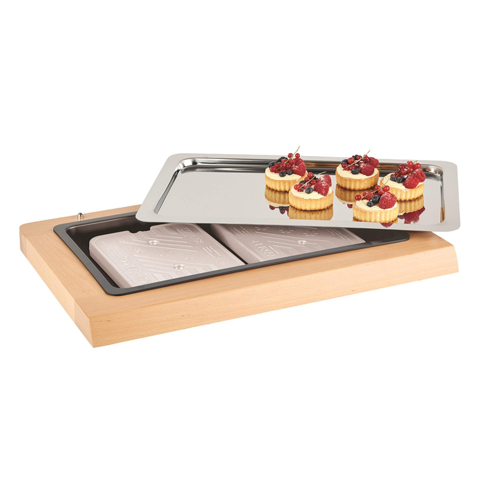 Buffet-Vitrine - 4-teilig - Serie Top Fresh - rechteckig - Abm. 60 x 41 x 5 cm - Kunststoff - 11540-B