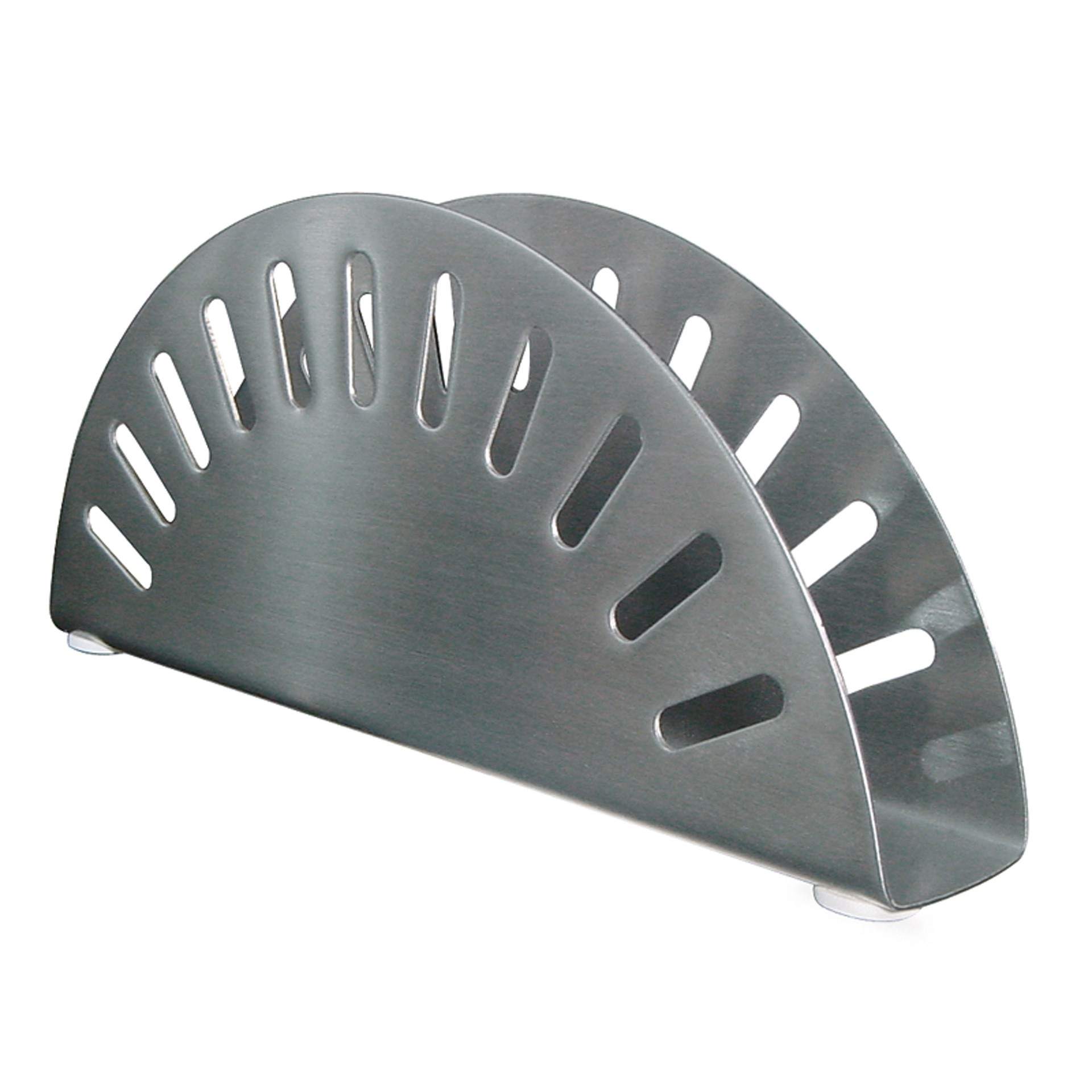 Serviettenhalter - für ca. 20 Servietten - matt poliert - Abm. 17 x 3 x 7 cm - Edelstahl - 11778-B