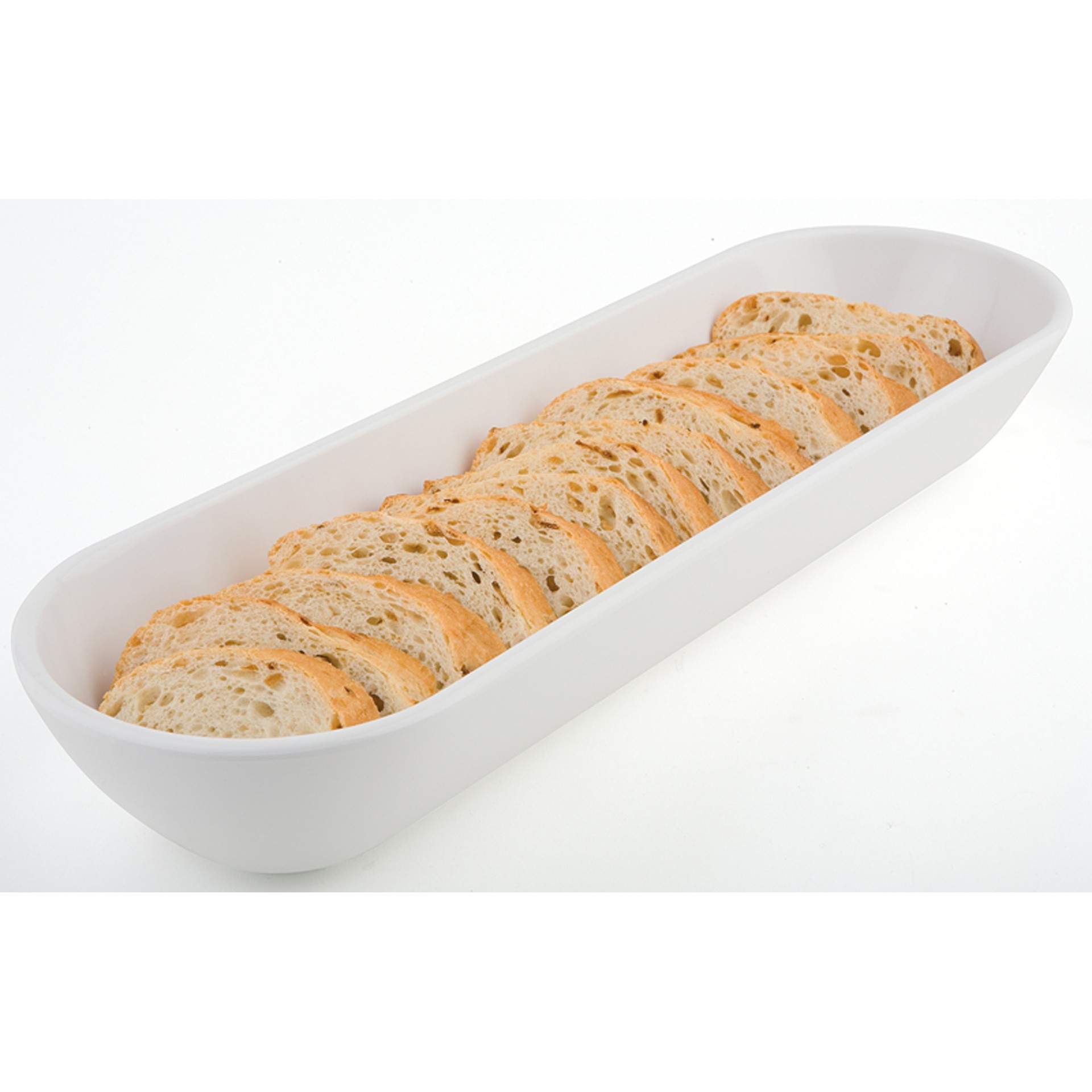 Schale - Serie Pure - weiß - Abm. 51,0 x 15,5 x 7,5 cm - Inhalt 2,4 l - Melamin - 83499-B