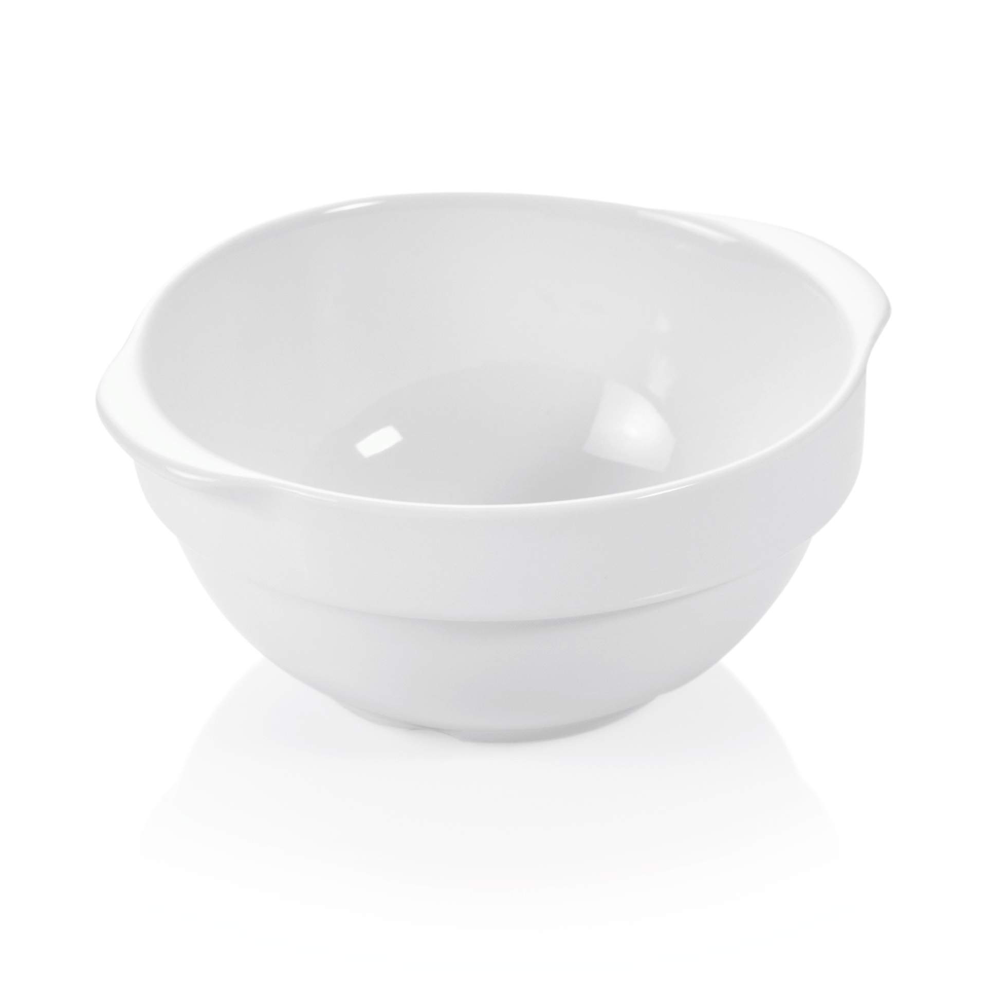 Schale - mit Lappengriffen - Abm. 7,0 cm - Ø 17,0 cm - Inhalt 0,75 l - Porzellan - 4968170-A