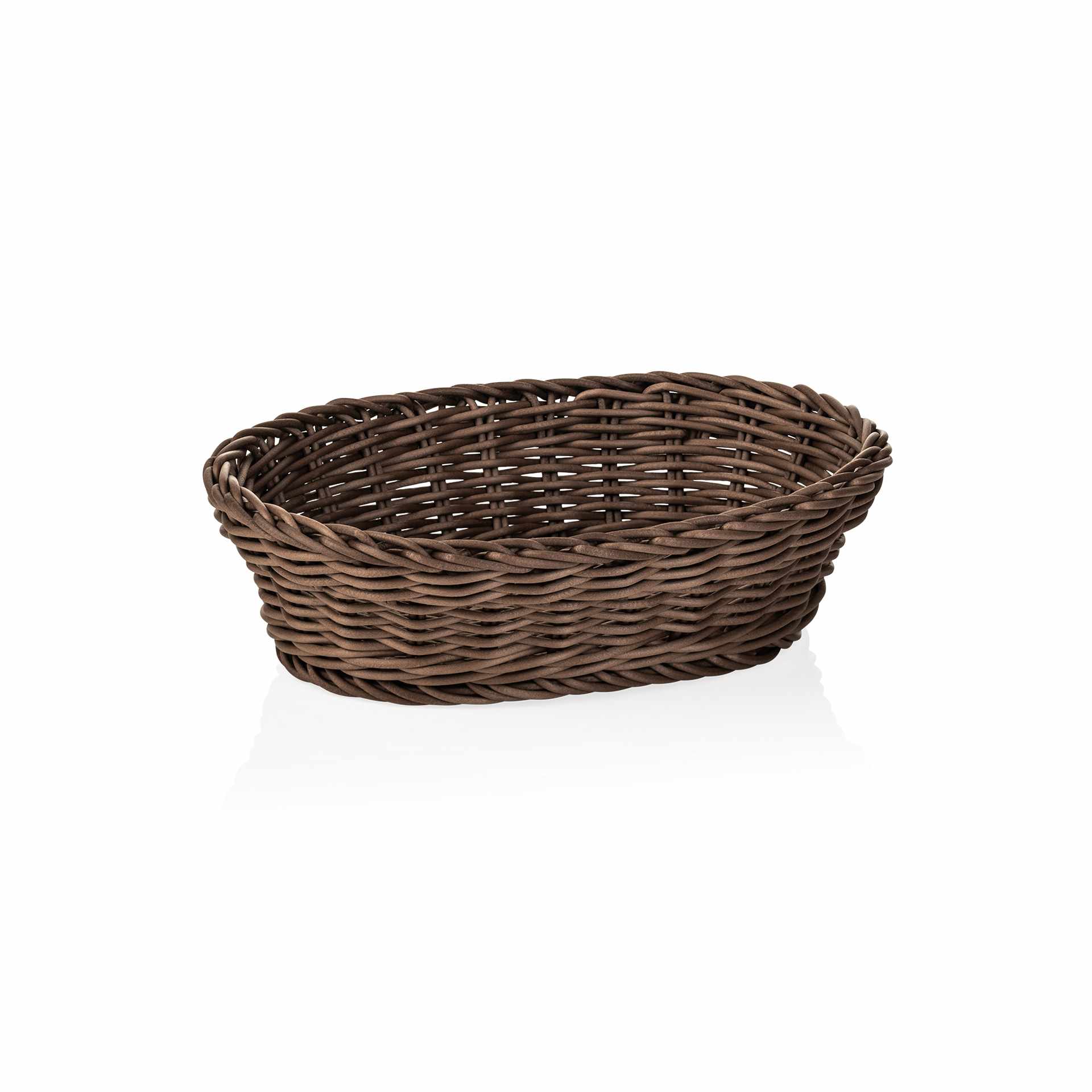 Korb - braun - Abm. 25 x 19 x 6,5 cm - Polypropylen - 5073125-A
