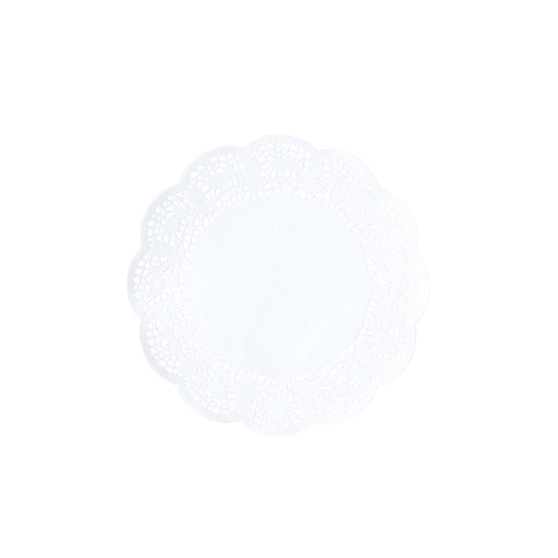 Tortenspitzen - Inhalt: 100 Stück - weiß - rund - Abm. 38,0 x 38,0 cm - Ø 38,0 cm - Papier - 116040-C
