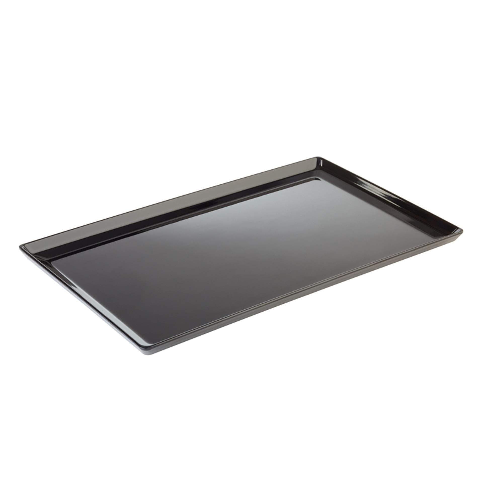 GN-Tablett - Serie Float - schwarz - rechteckig - Abm. 3 cm - GN 1/1 (530 x 325 mm) - Melamin - 83924-B