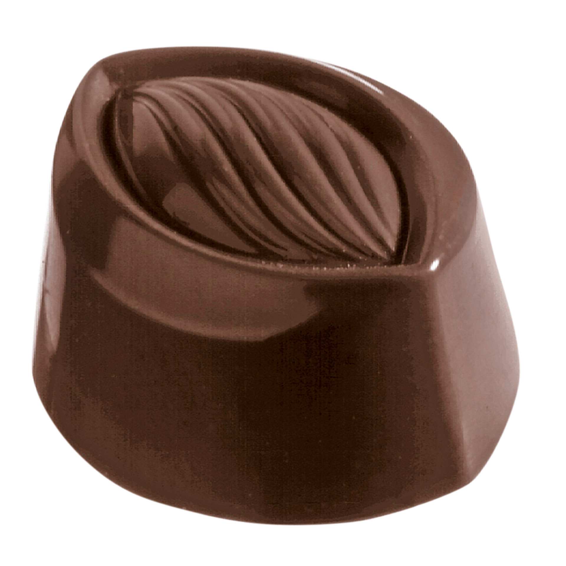 Schokoladen-Form - Mandel - Abm. 27,5 x 13,5 x 2,4 cm - Polycarbonat - 421089-C
