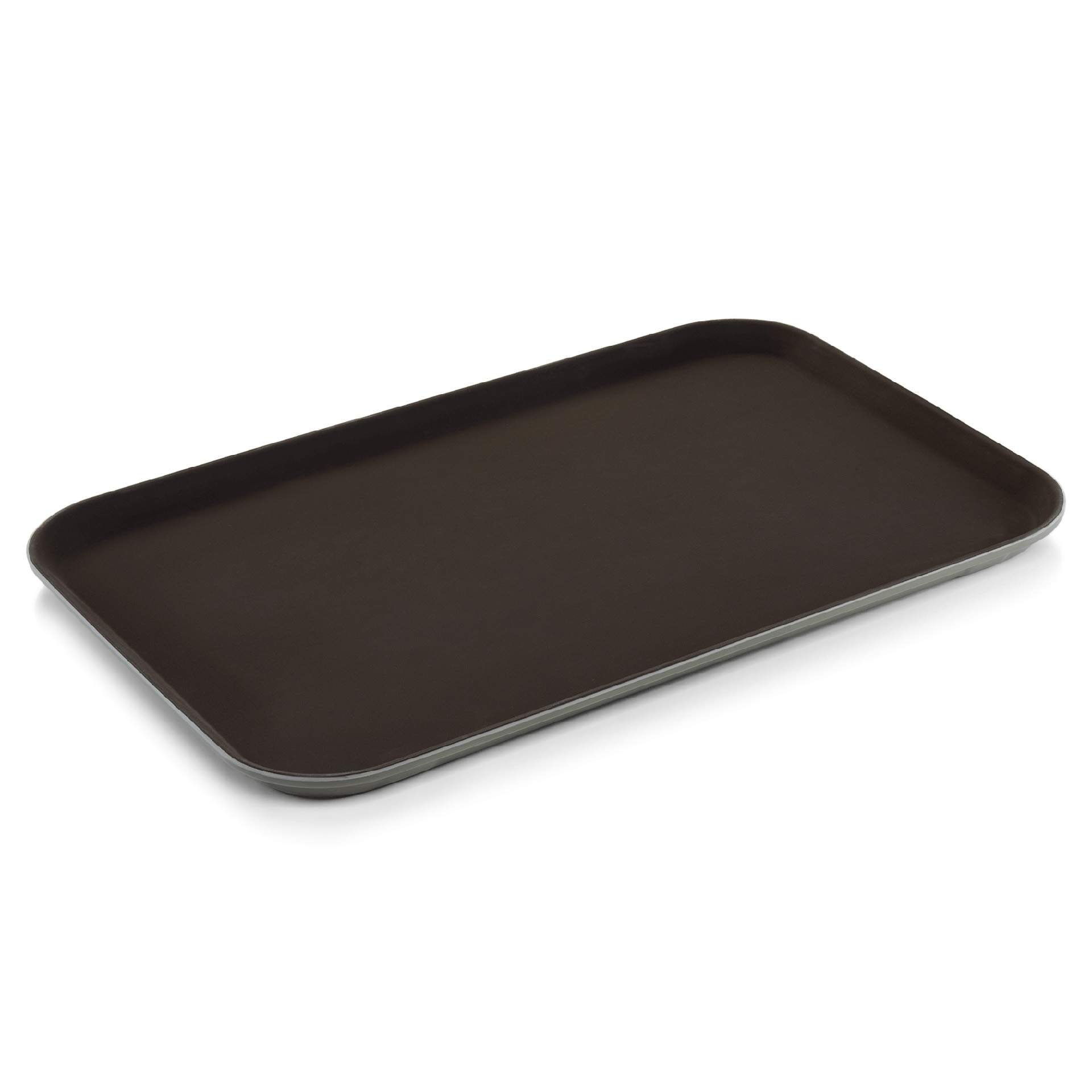 Tablett - mit rutschhemmender Oberfläche - braun - Abm. 60 x 40 cm - Polypropylen - 9208600-A