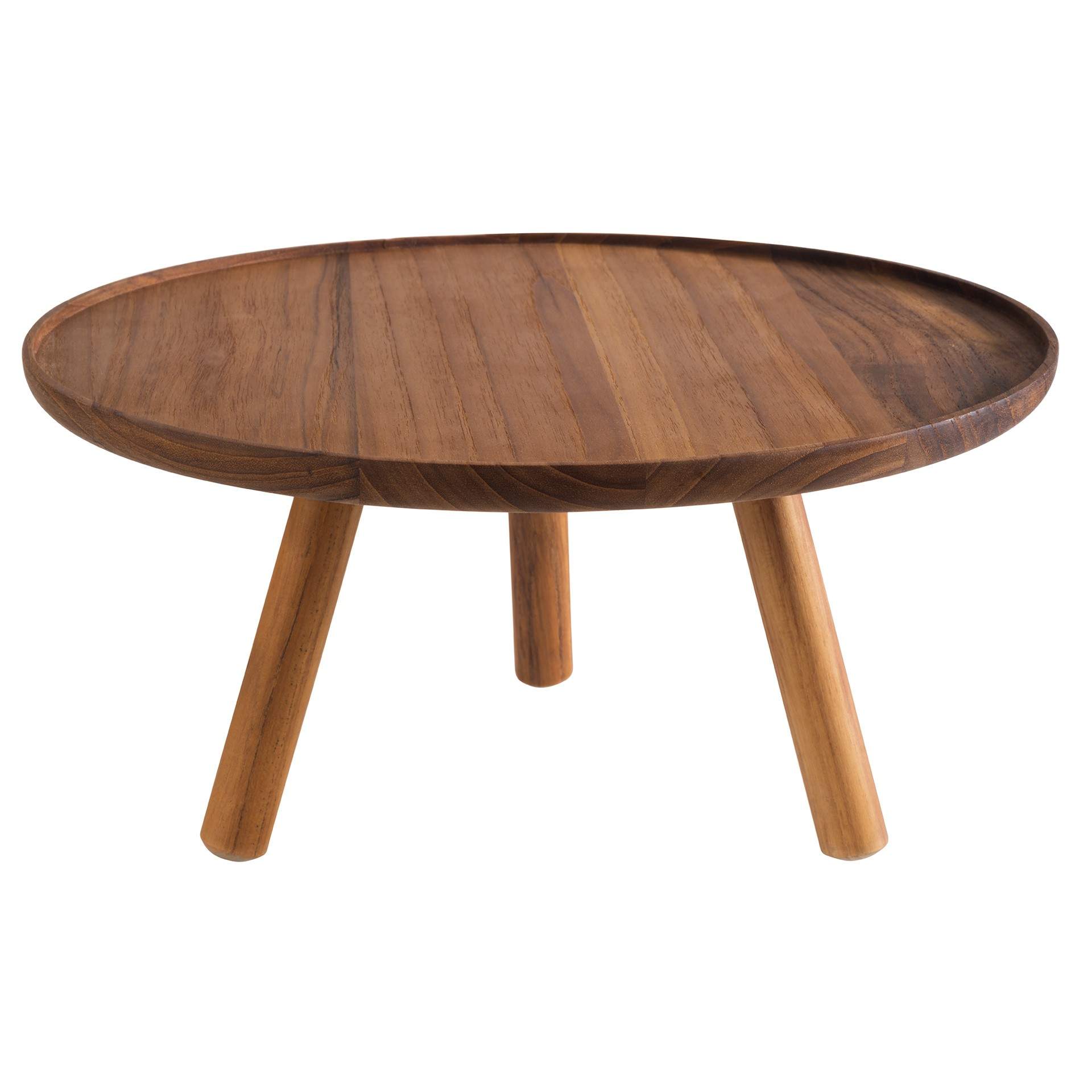 Buffet-Ständer - Serie Acacia - rund - Abm. 15,0 cm - Ø 30,5 cm - Akazienholz - 15621-B