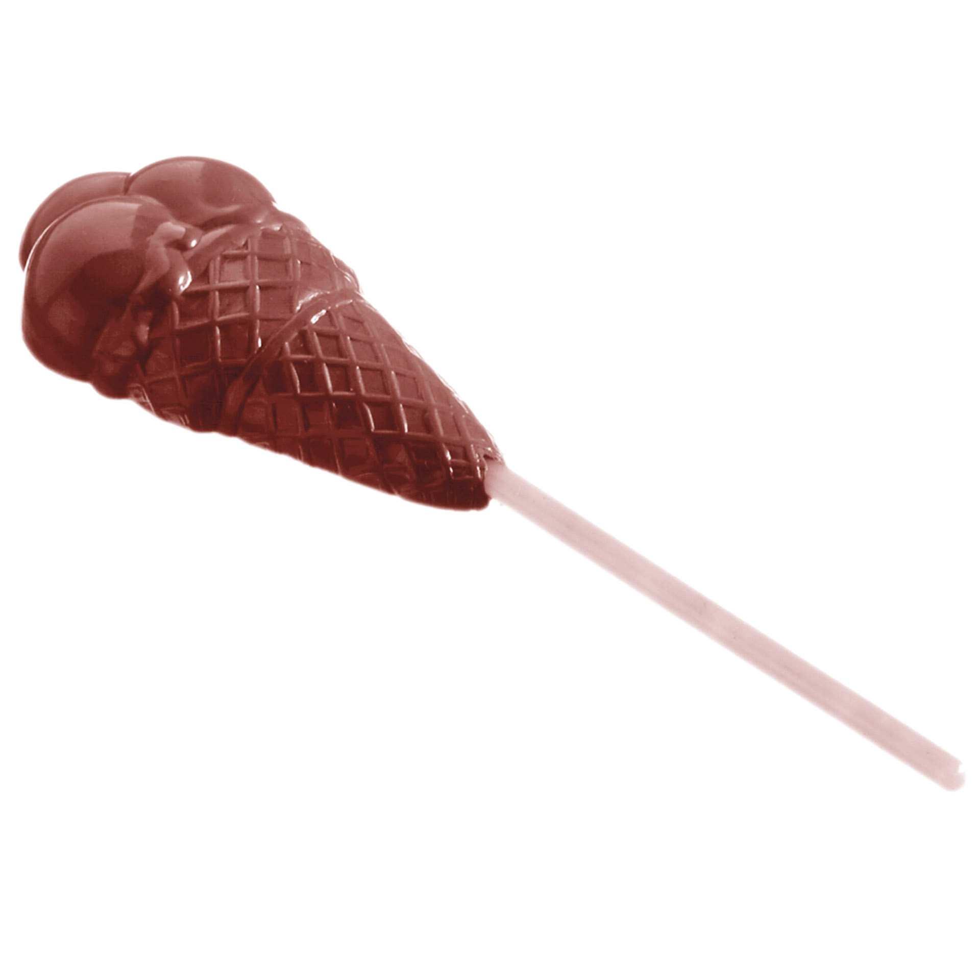 Schokoladen-Form - Lolli Eis - Abm. 27,5 x 13,5 x 2,4 cm - Polycarbonat - 421294-C