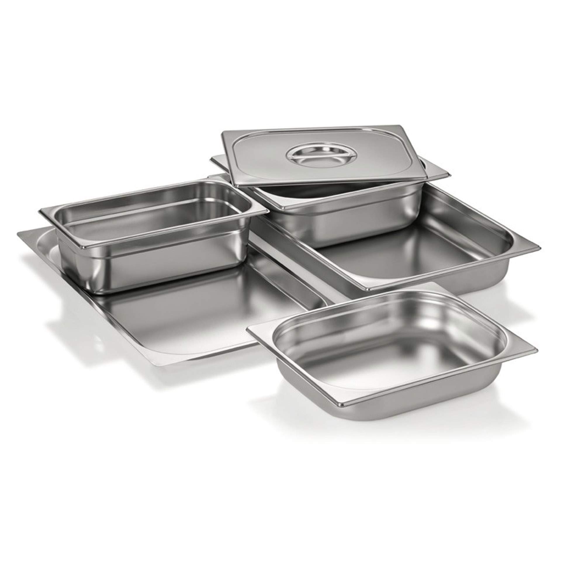 GN-Deckel - GN 1/2 - ohne Löffeleinschnitt - Serie Eco-Line - Chromnickelstahl - 7512001-A