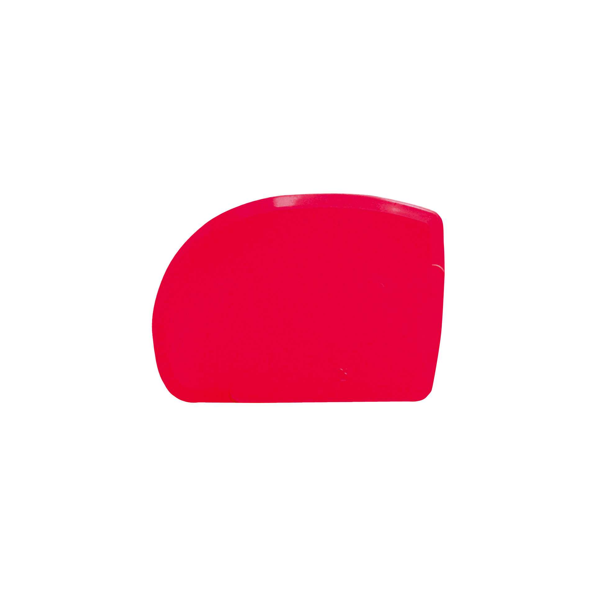 Teigschaber - rot - Abm. 12,8 x 9,0 x 0,2 cm - Polypropylen/ Polypropylene - 227852-C