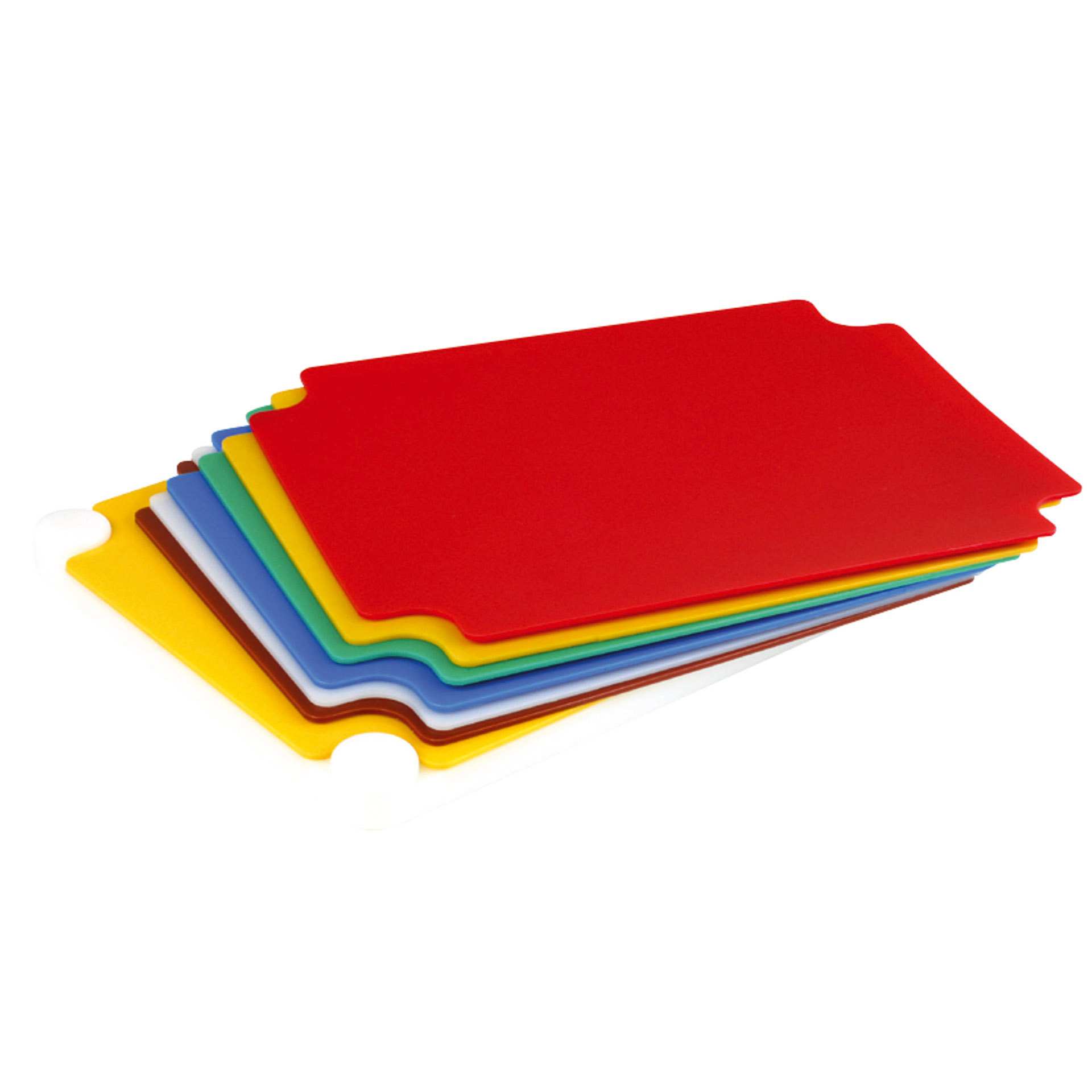 Schneidbrett - 6-teilig - mehrfarbig - Abm. 53,0 x 32,5 x 3,8 cm - HD-PE - 228333-C