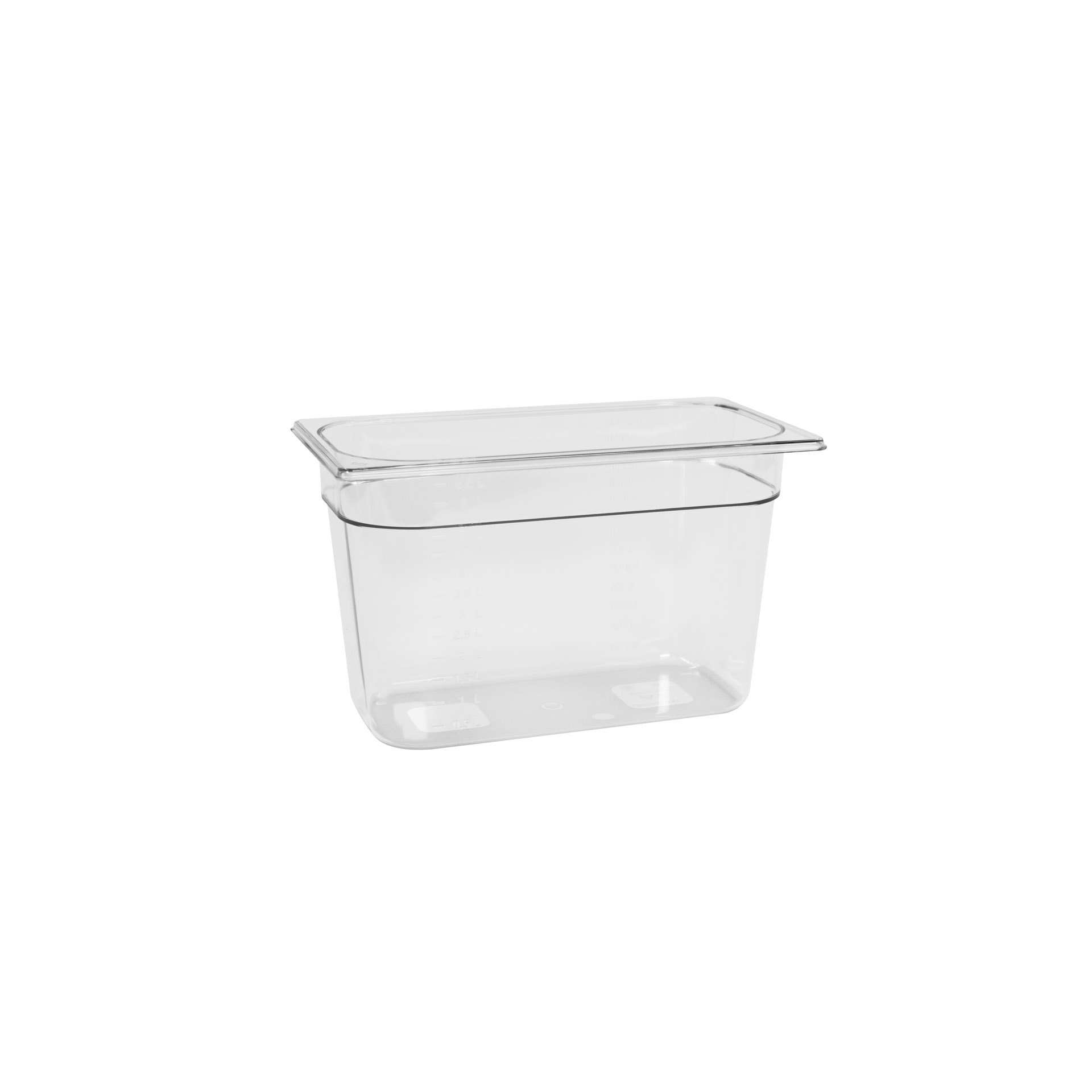 GN-Behälter - Abm. 32,5 x 17,6 x 20,0 cm - Inhalt 7,1 l - GN 1/3 (325 x 176 mm) - 200 mm - Polycarbonat - 530123-C