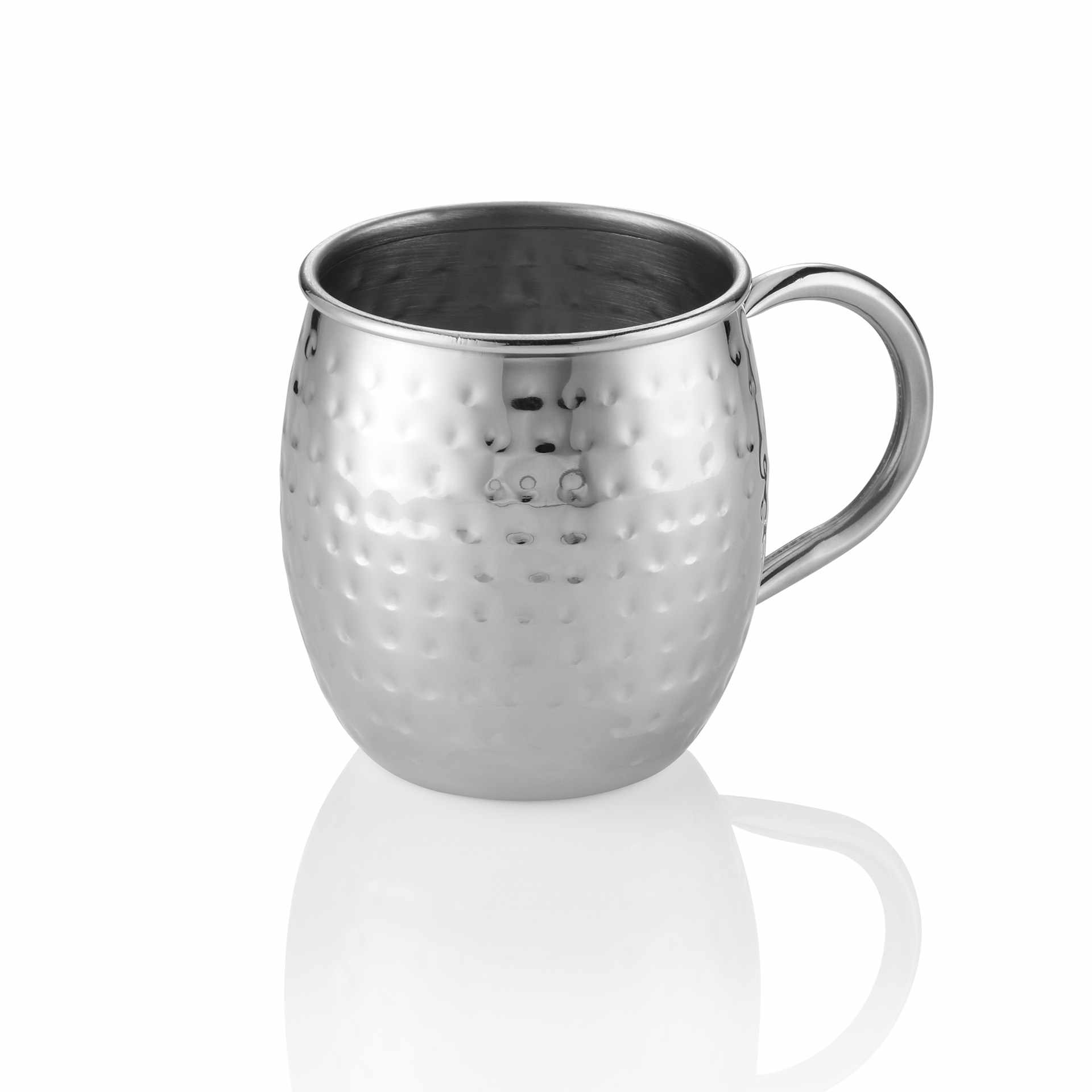 Moscow-Mule-Set - edelstahloptik - Höhe 10,0 cm - Ø 8,5 cm - Inhalt 0,5 l