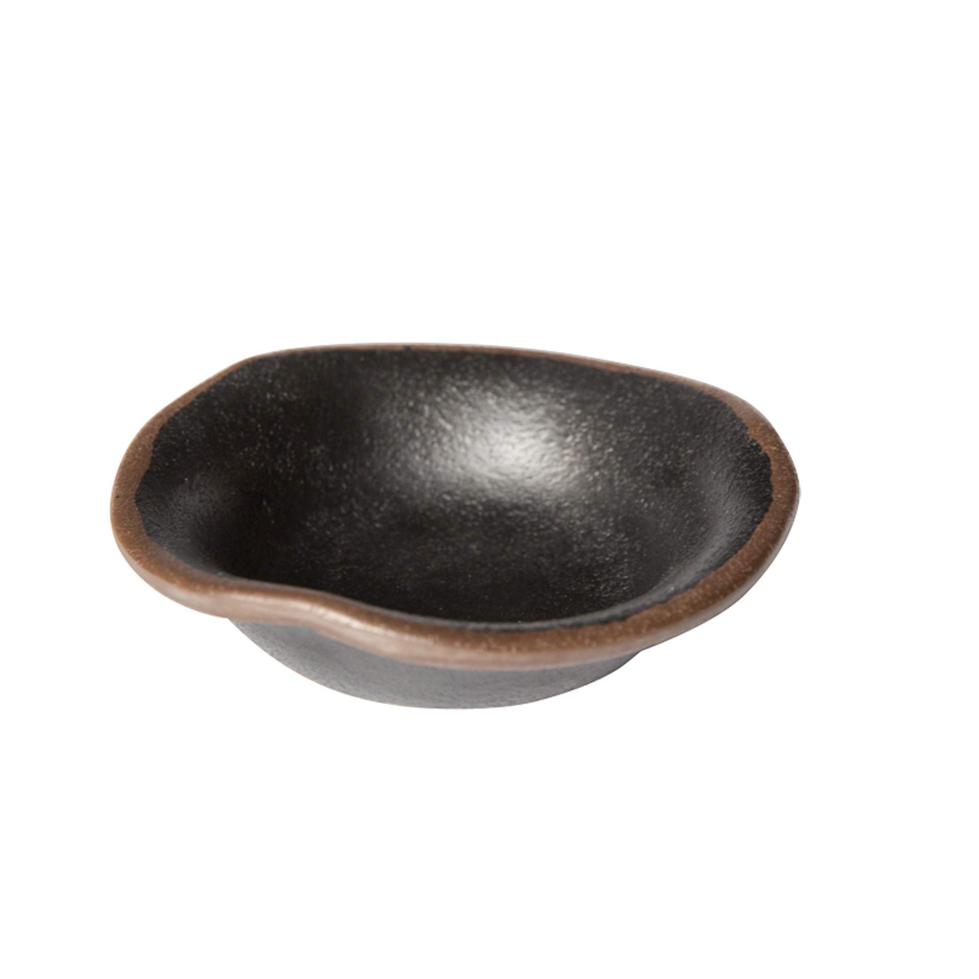 Schale - stilvoll präsentieren - Serie Marone - schwarz - rund - Abm. 3 cm - Ø 11,5 cm - Inhalt 0,04 l - Melamin - 84108-B