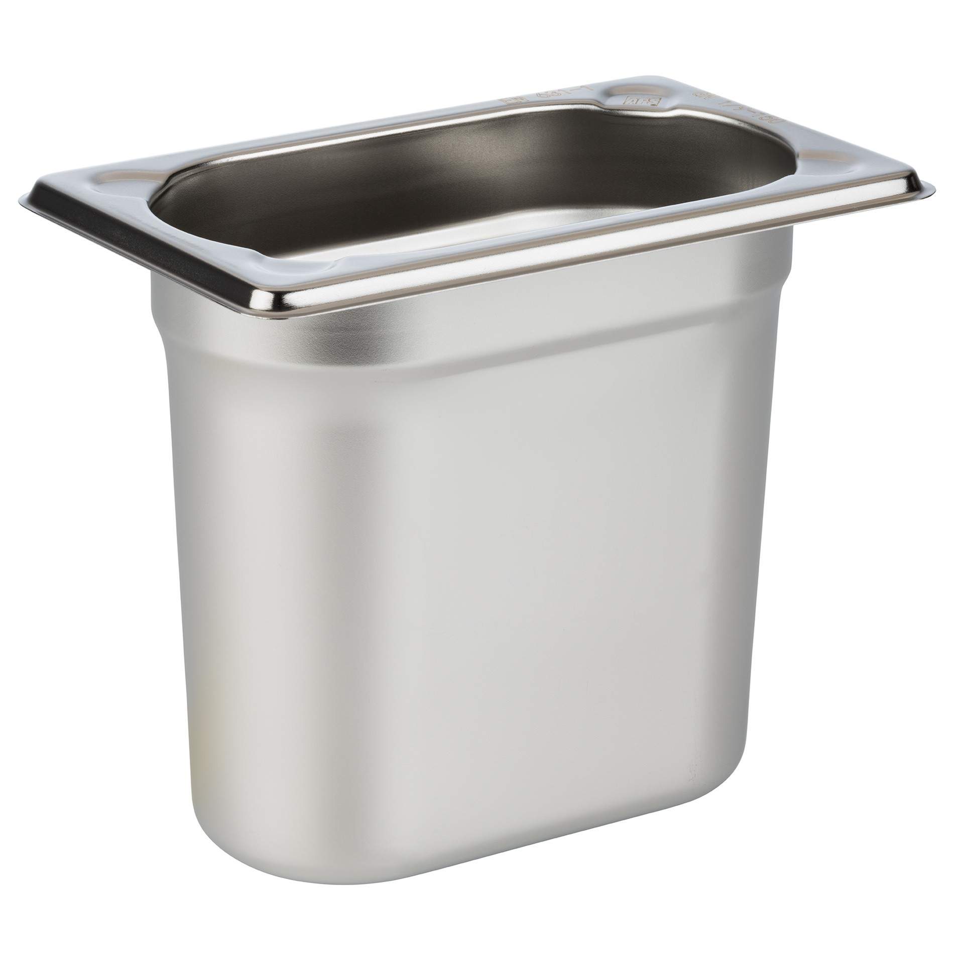 GN-Behälter - Inhalt 1,5 l - GN 1/9 (176 x 108 mm) - 150 mm - Edelstahl - 81506-B