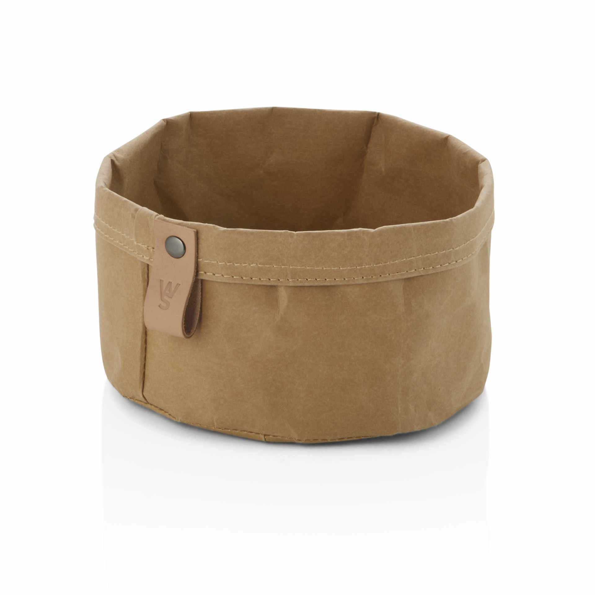 Brottasche - Serie Craft & Crumble - khaki - Höhe 11,0 cm - Ø 17,0 cm - Kraftpaper