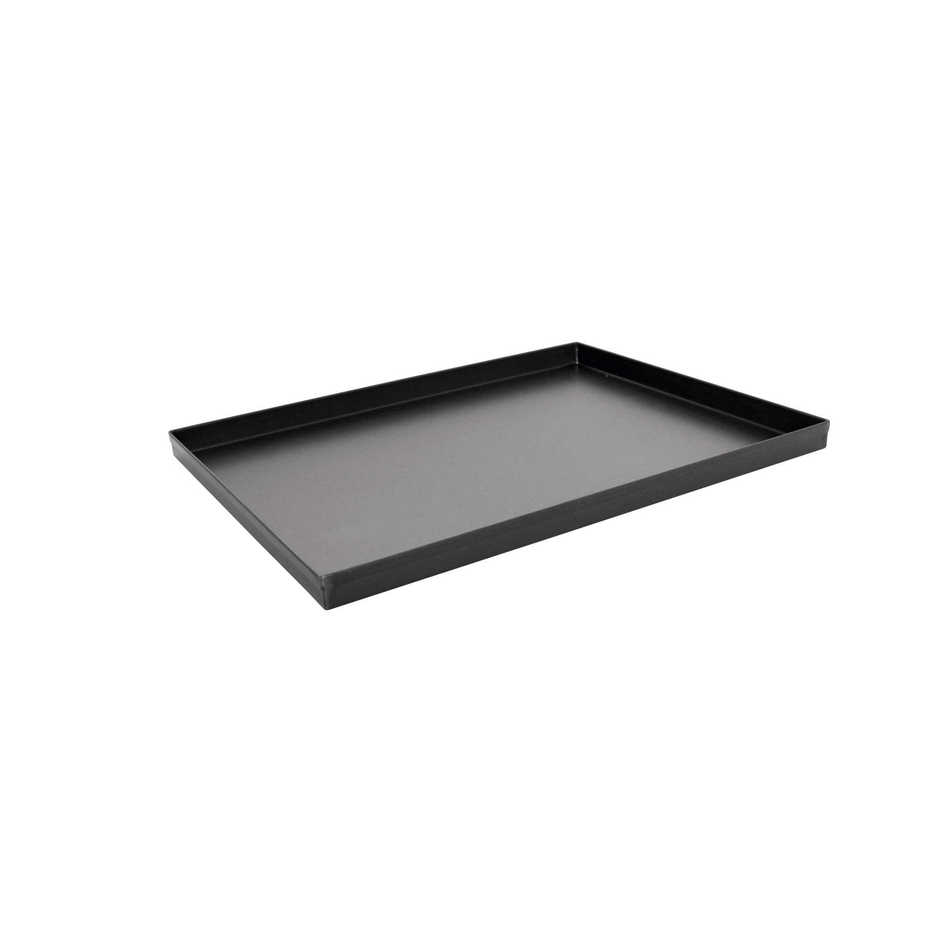 Pizzablech - rechteckig - Abm. 50,0 x 35,0 x 2,5 cm - Blaublech - 997902-C