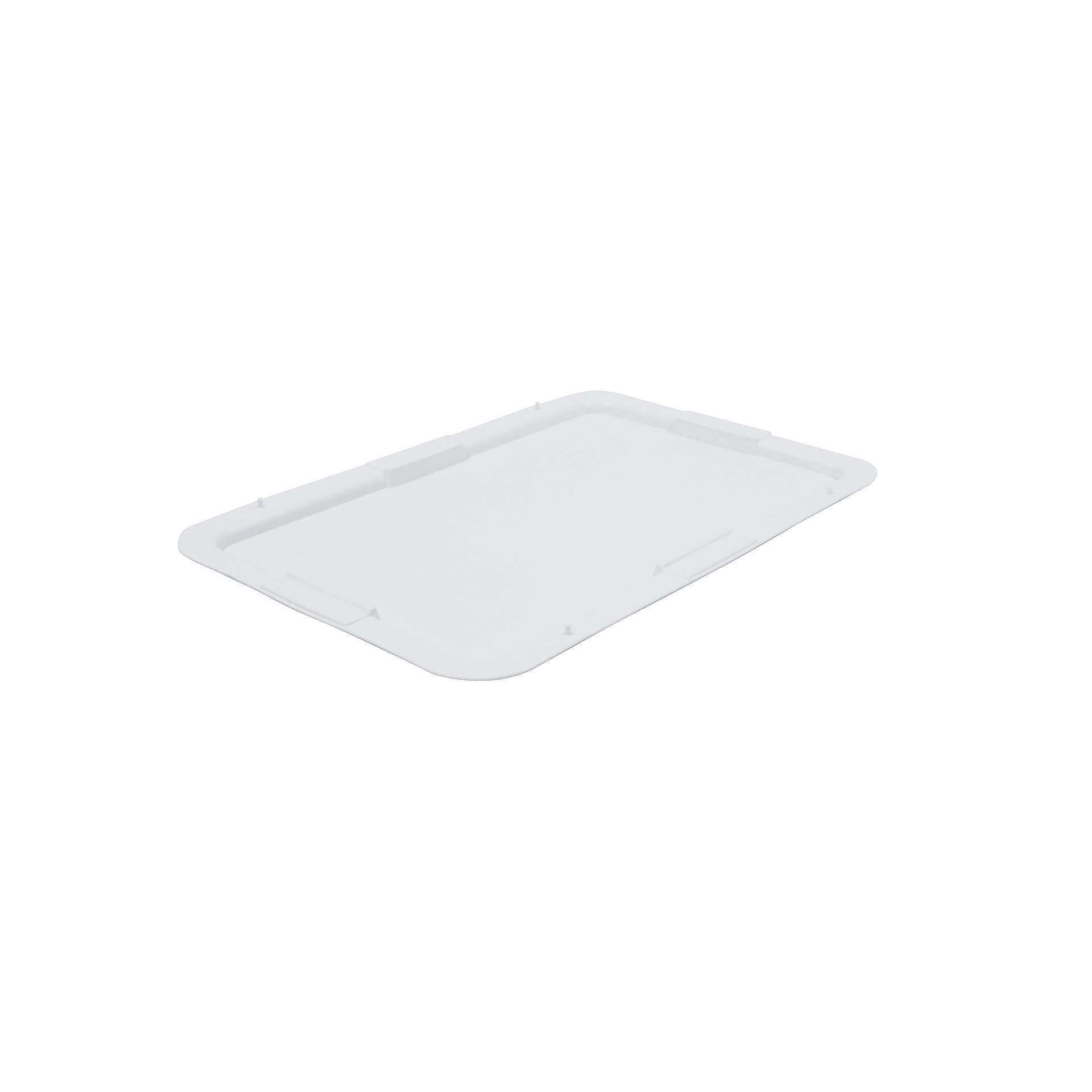 Deckel - für Teigwanne (202180) - weiß - rechteckig - Abm. 60,0 x 40,0 x 3,5 cm - Polypropylen - 202181-C