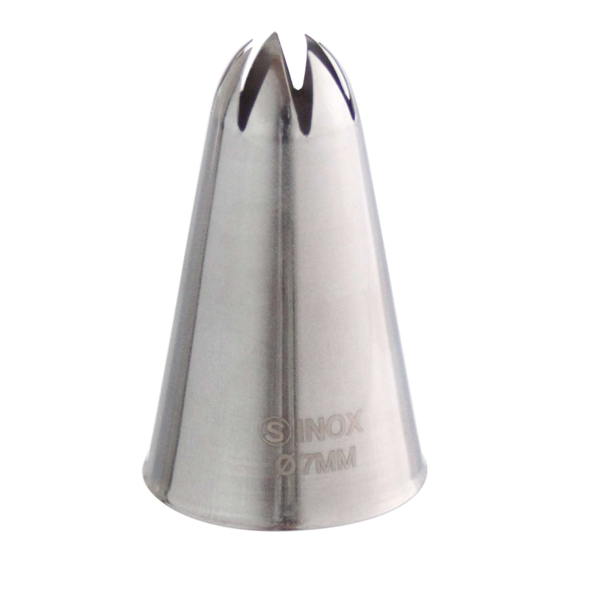 Sterntüllen - Ø: 7 mm - Abm. 3,0 x 3,0 x 5,0 cm - Edelstahl - 197325-C