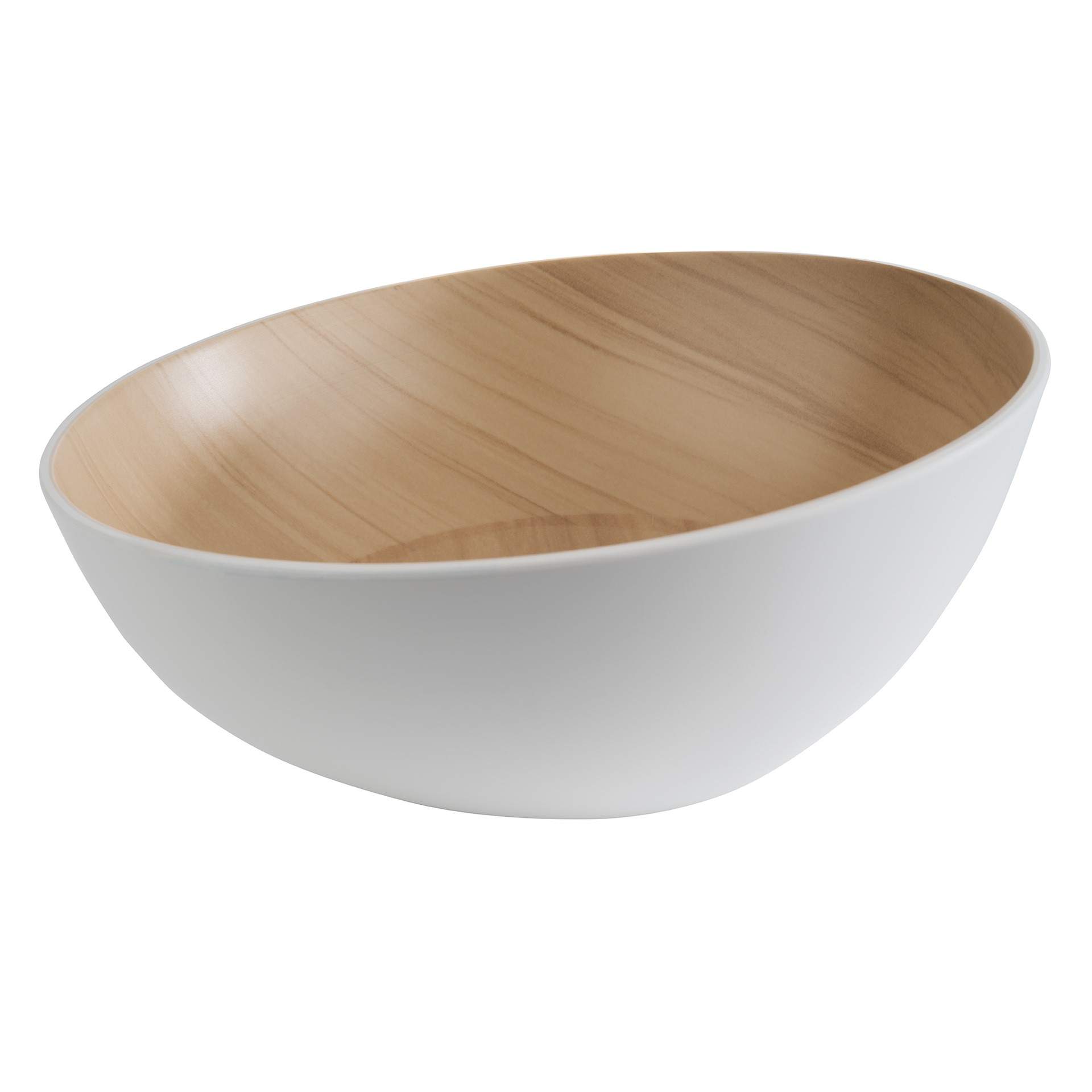 Schale - Serie Frida Lock - weiß / beige - rund - Abm. 8 / 11 cm - Inhalt 1,60 l - Melamin - 84922-B