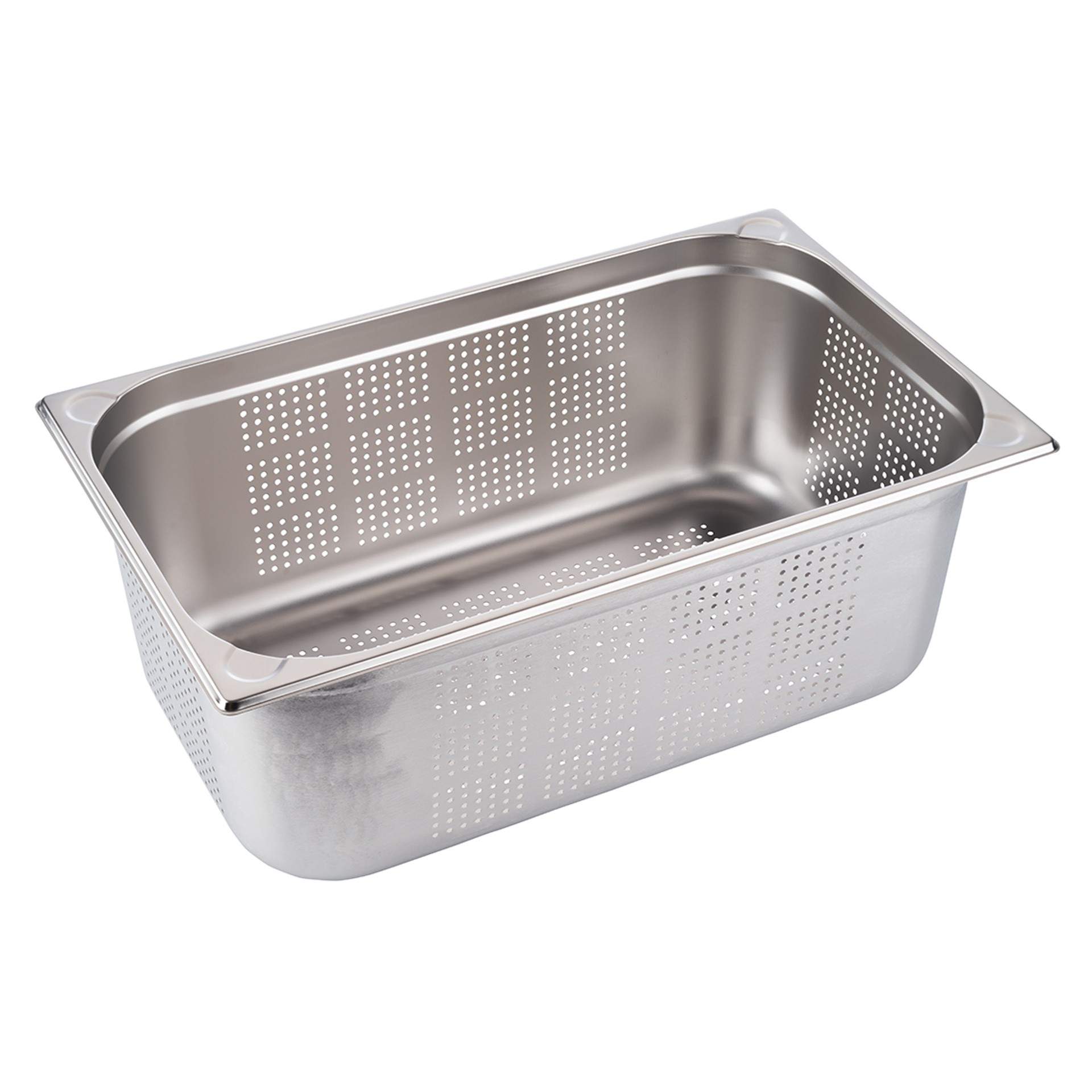 GN-Behälter - gelocht - Inhalt 28 l - GN 1/1 (530 x 325 mm) - 200 mm - Edelstahl - 81910-B