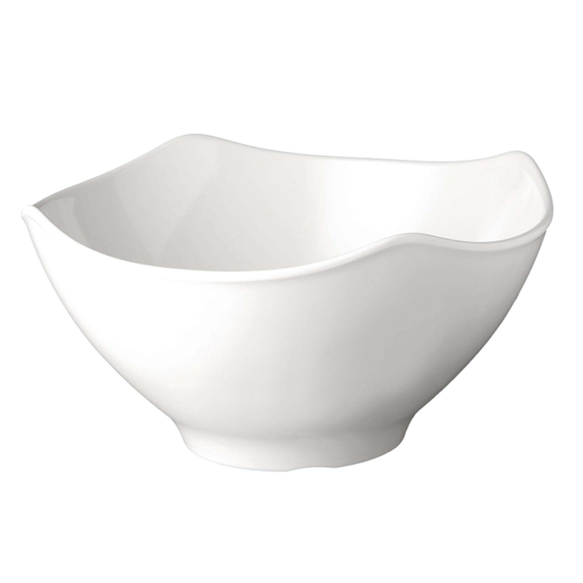 Schale - mit Fuß - Serie Global Buffet - weiß - Abm. 17 cm - Ø 35 cm - Inhalt 6,0 l - Melamin - 83789-B