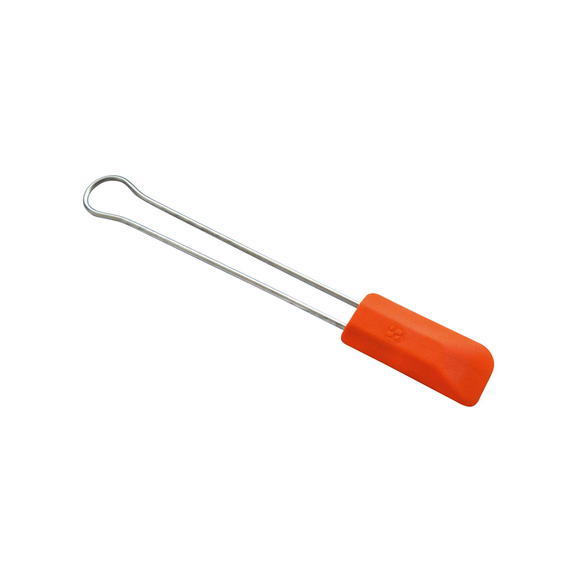 Stielschaber - klein - orange - Abm. 23,0 x 3,0 x 1,0 cm - Silikon - 200925-C
