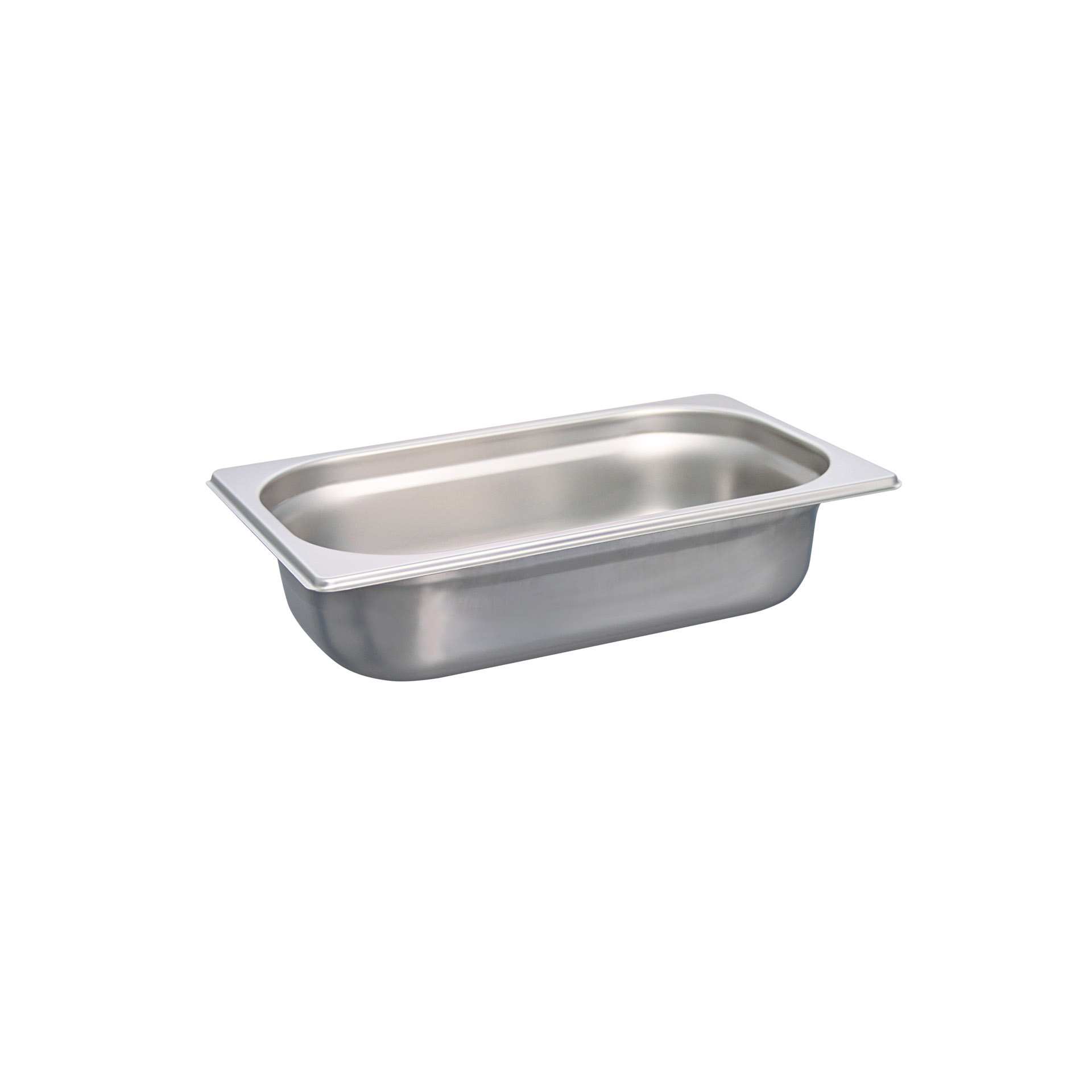 GN-Behälter - Abm. 26,5 x 16,2 x 6,5 cm - Inhalt 1,7 l - GN 1/4 (265 x 162 mm) - 65 mm - Edelstahl - 530242-C