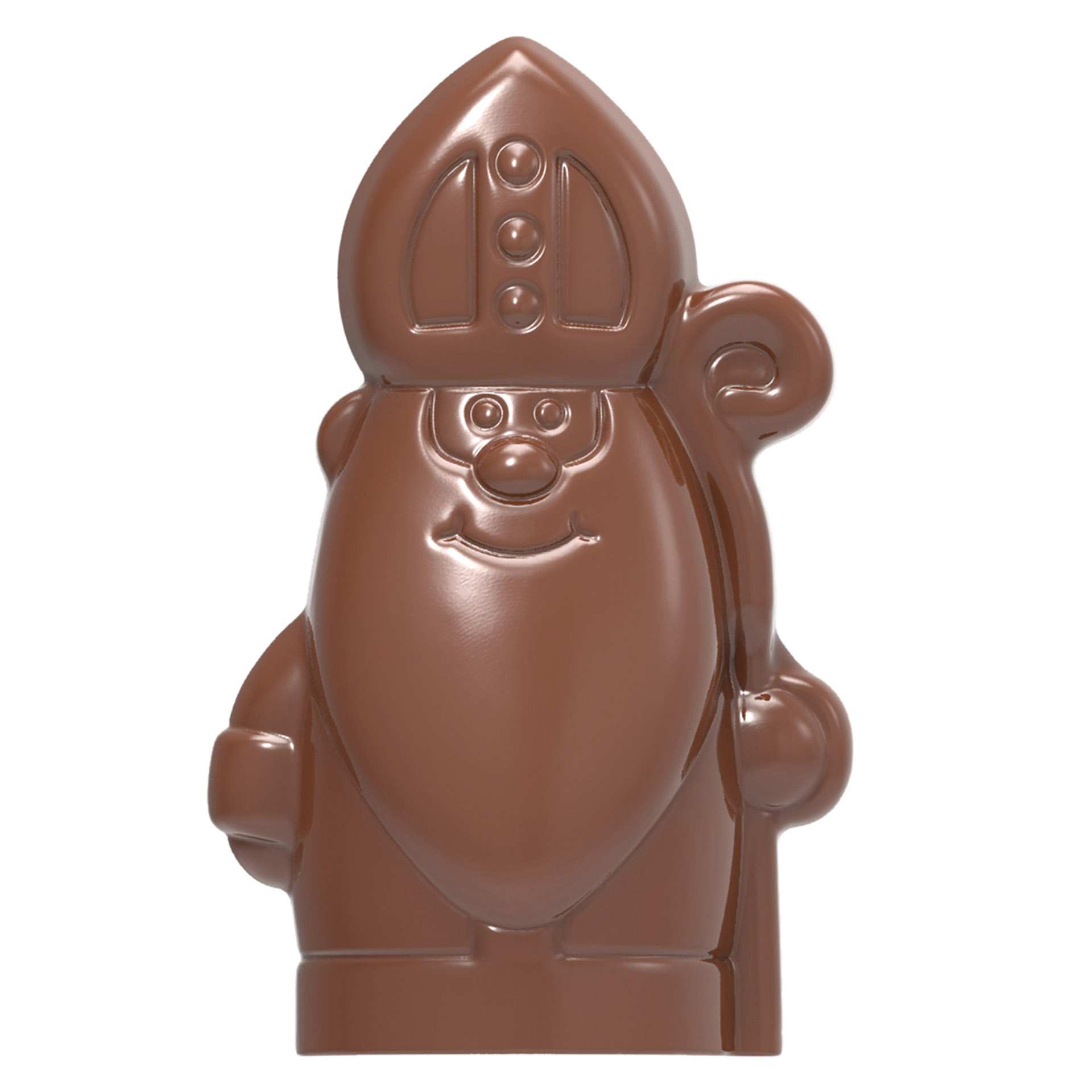 Schokoladen-Form - Nikolaus - Abm. 27,5 x 13,5 x 3,0 cm - Polycarbonat - 421868-C