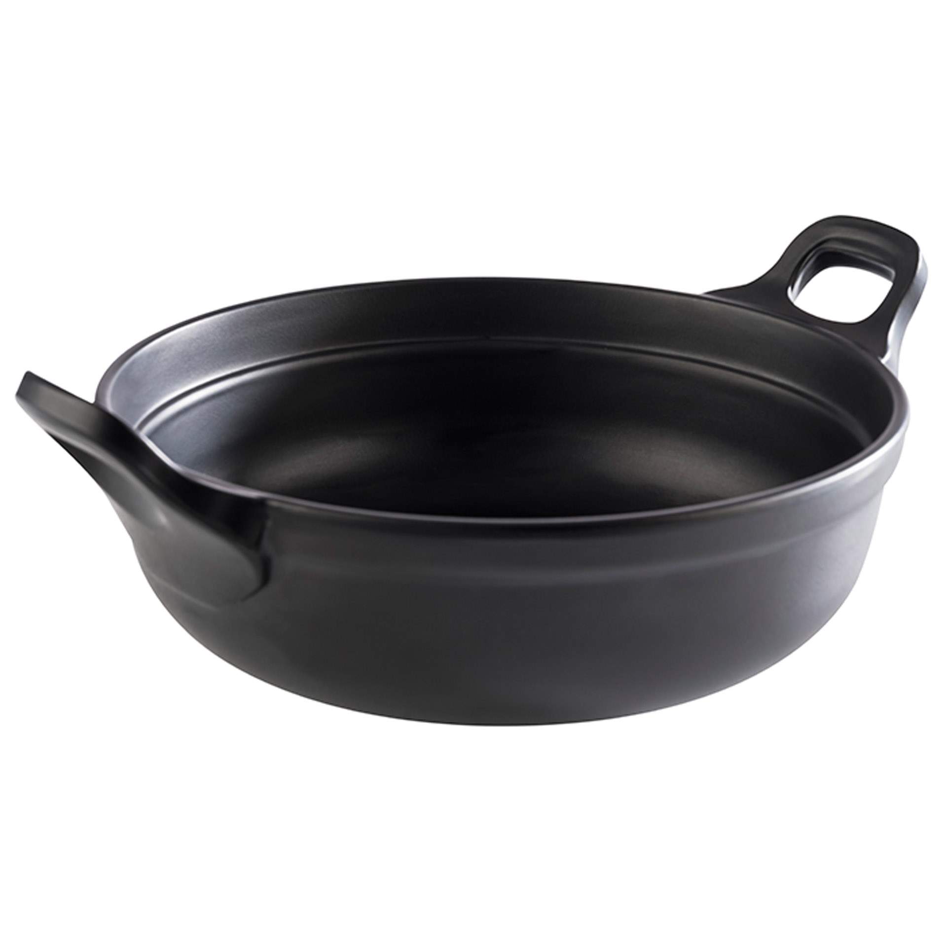 Schale - mit Antirutsch-Füßchen - Serie Padella - schwarz - Höhe 9,0 cm - Ø 21,0 cm - Inhalt 1,5 l - Melamin - 85150-B