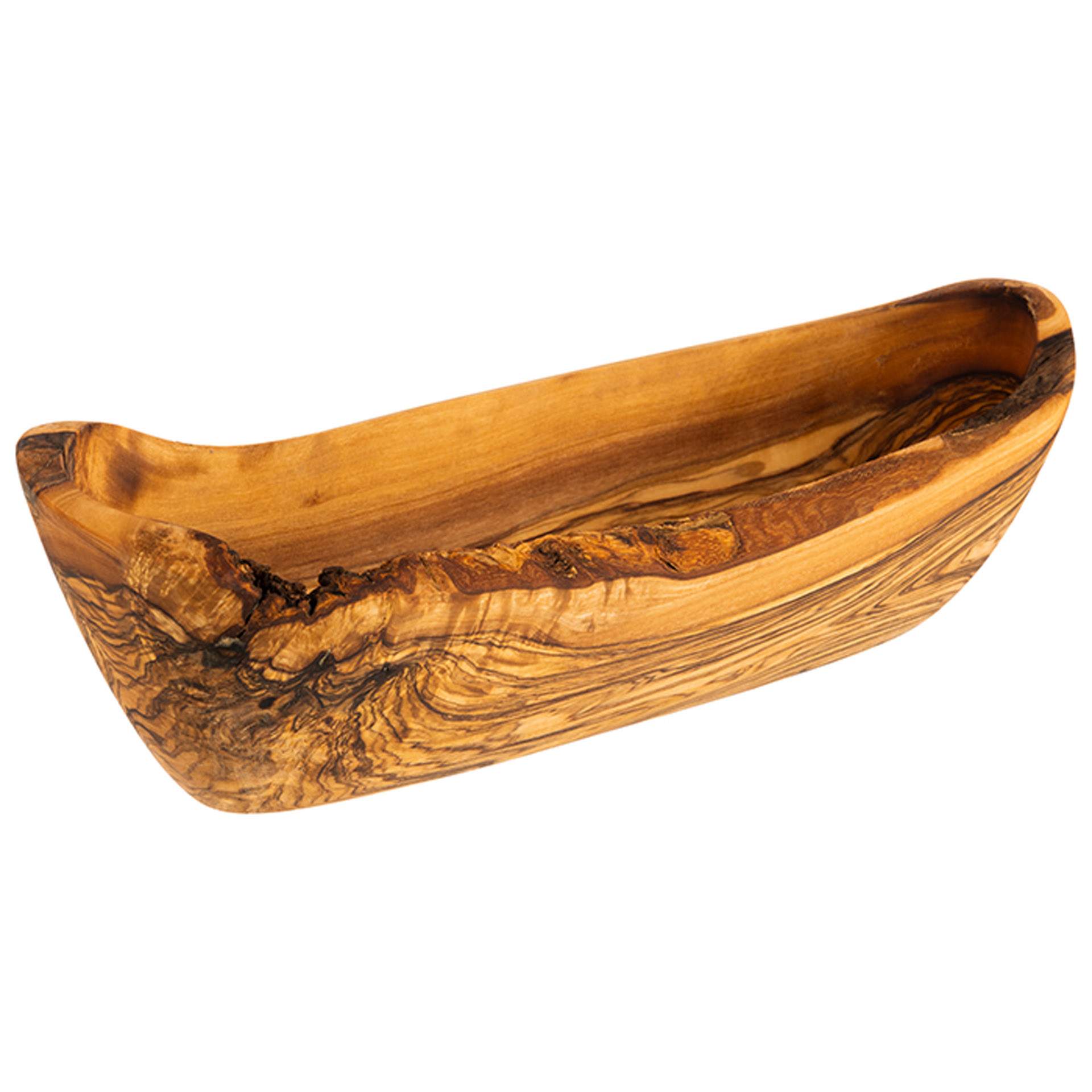 Schale - Serie Olive - Abm. 25,0 x 8,5 x 7,5 cm - Inhalt 0,40 l - Olivenholz - 1023-B