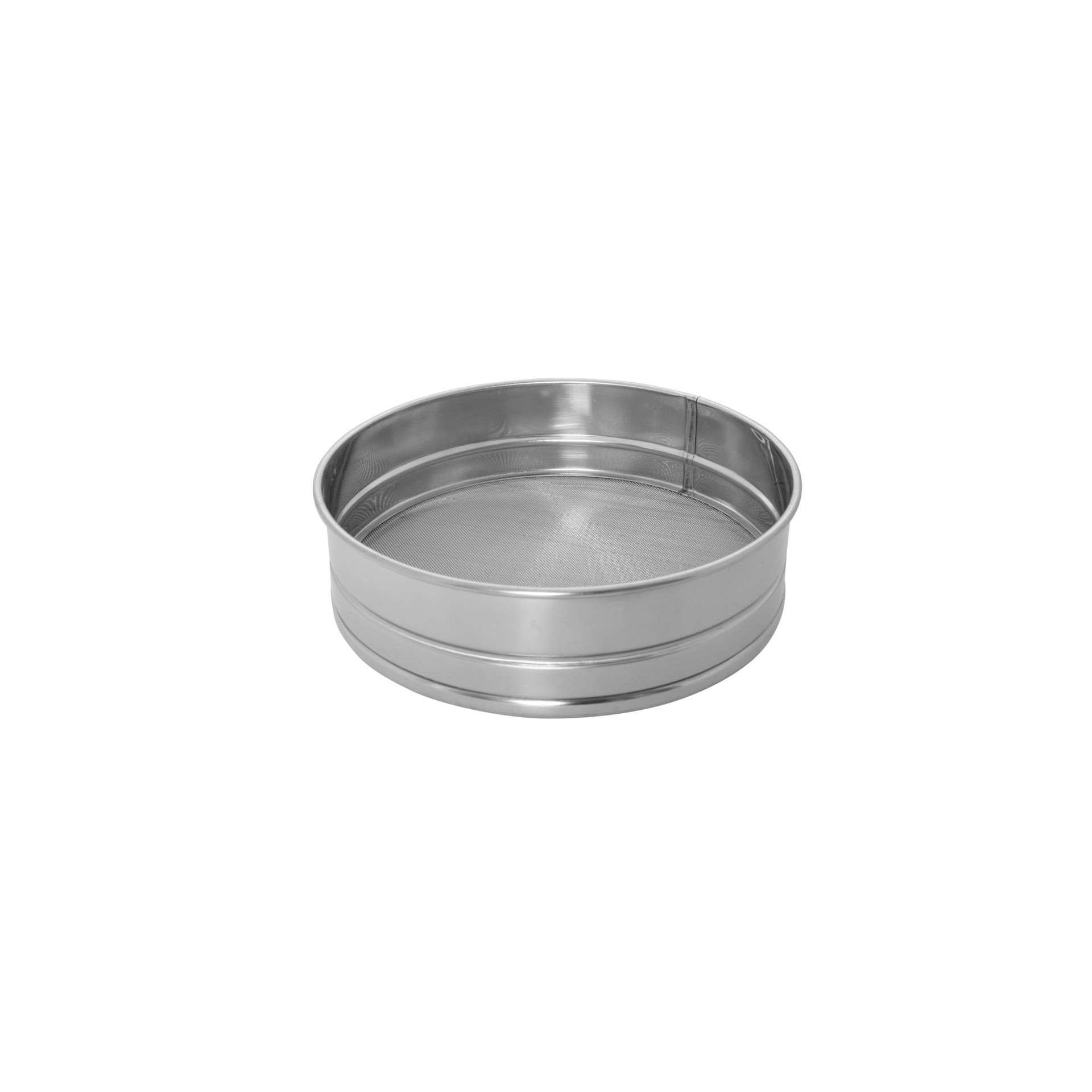 Mehl- und Zuckersieb - Abm. 23,0 x 23,0 x 5,6 cm - Edelstahl - 199211-C