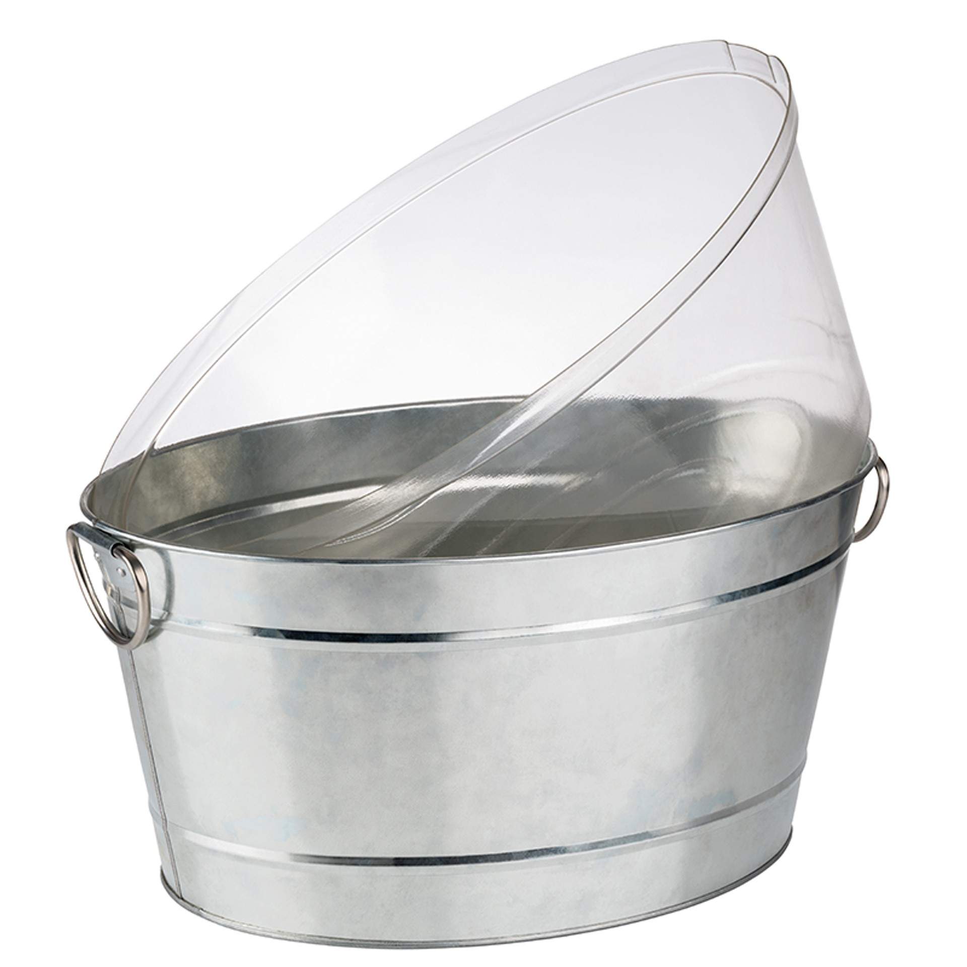 Getränkewanne - Serie Tin - schwarz - Abm. 50 x 32 x 23 cm - Inhalt 18 l - Beton - 36096-B