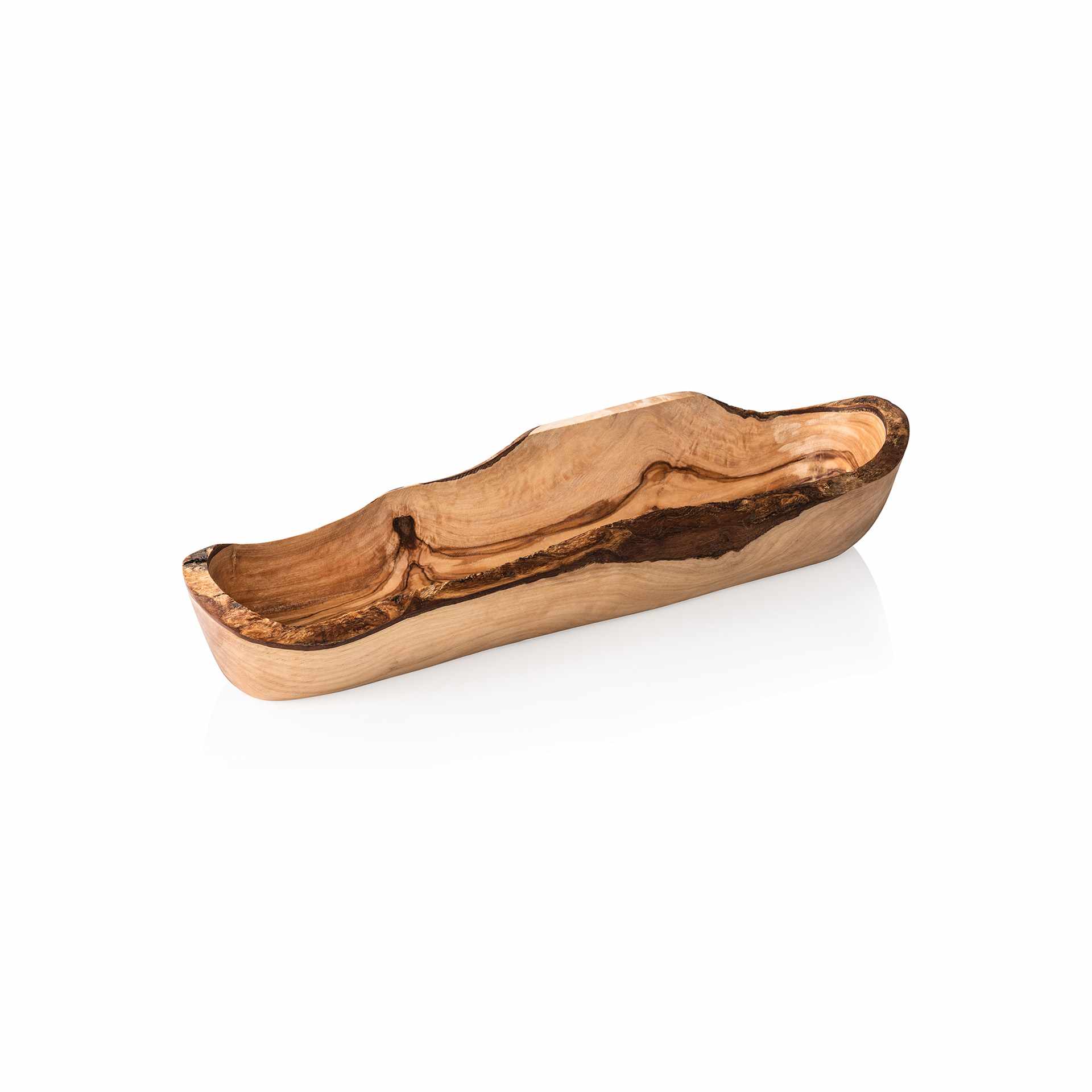 Schale - Serie Olive - Abm. 35 x 9 x 9 cm - Olivenholz