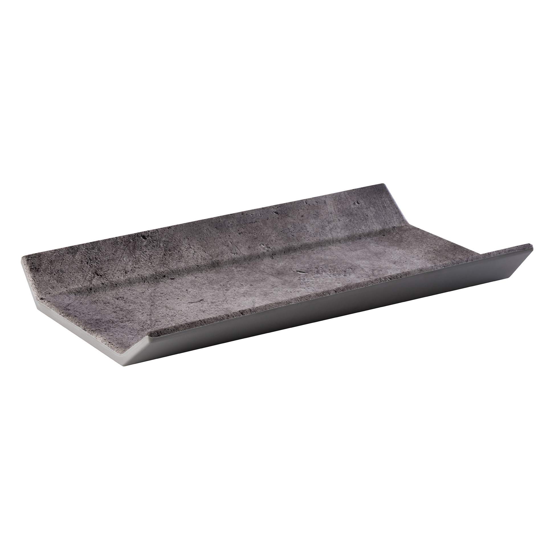 GN-Tablett - urbane Betonoptik - Serie Element - betonoptik - Abm. 3,5 cm - GN 1/3 (325 x 176 mm) - Melamin - 84402-B
