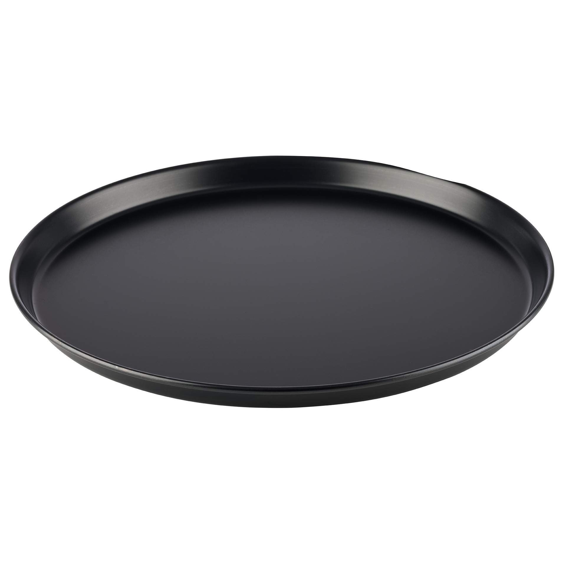 Pizzaform - zum professionellen Pizzabacken - rund - Abm. 2,5 cm - Ø oben / unten 36 / 34,3 cm - Blaublech - 73510-B