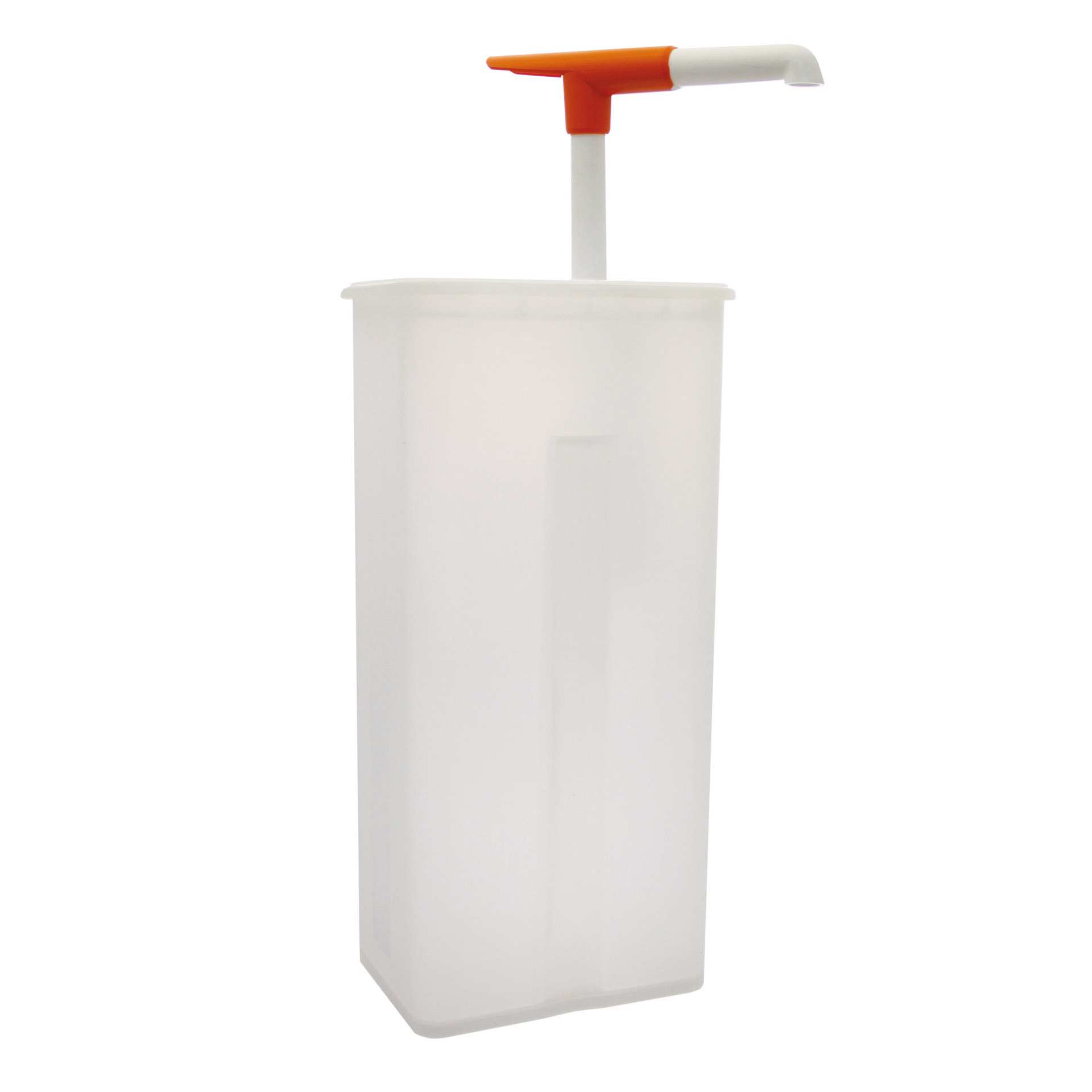 Dosierspender - mit Druckknopf - Abm. 18,0 x 14,5 x 49,0 cm - Inhalt 5,0 l - Polyethylen - 154712-C