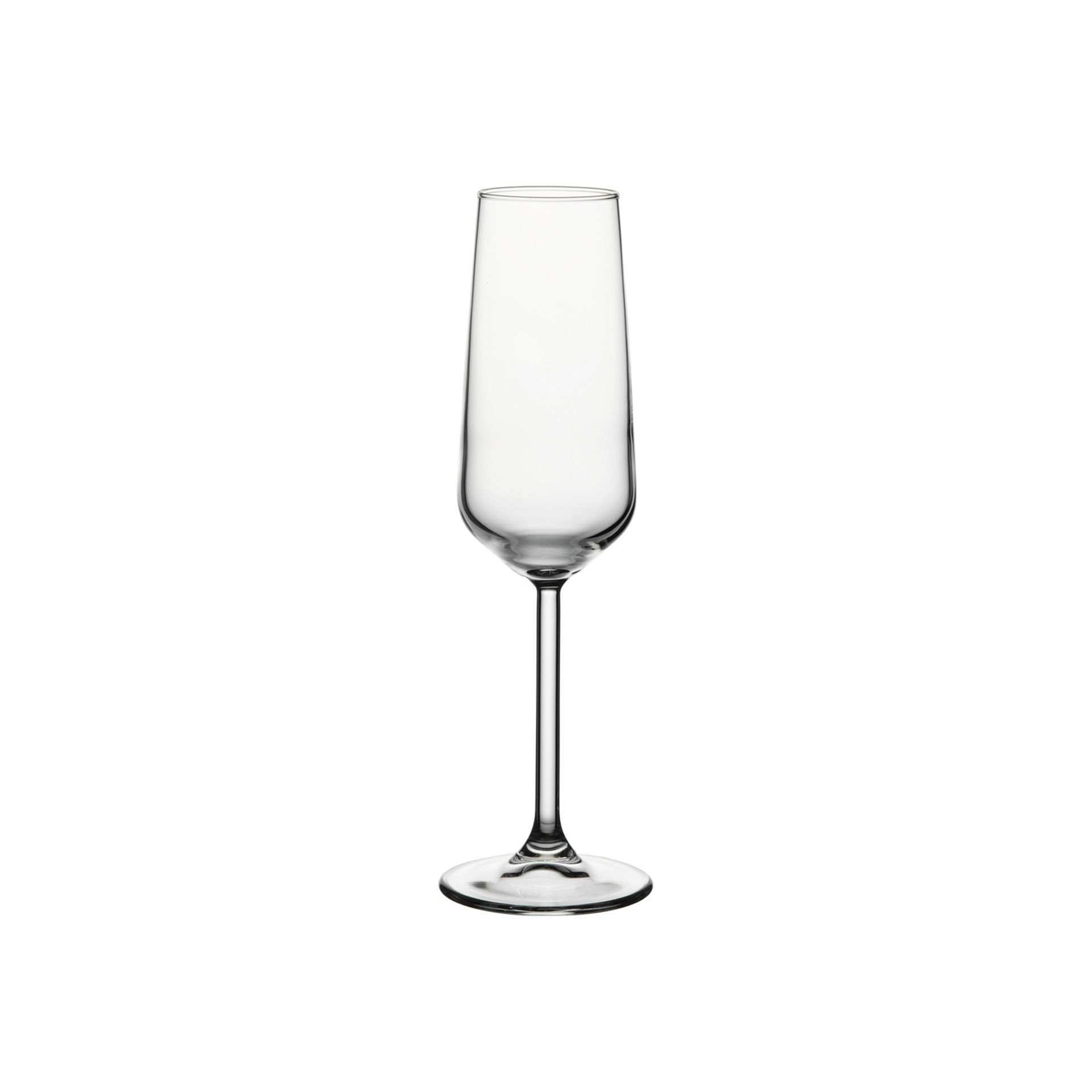 Champagner-Glas - Set á 6 Stück - Serie Allegra - Höhe 22,6 cm - Ø oben / unten 5,8 / 7,0 cm - Inhalt 0,195 l - Glas - 440079-A