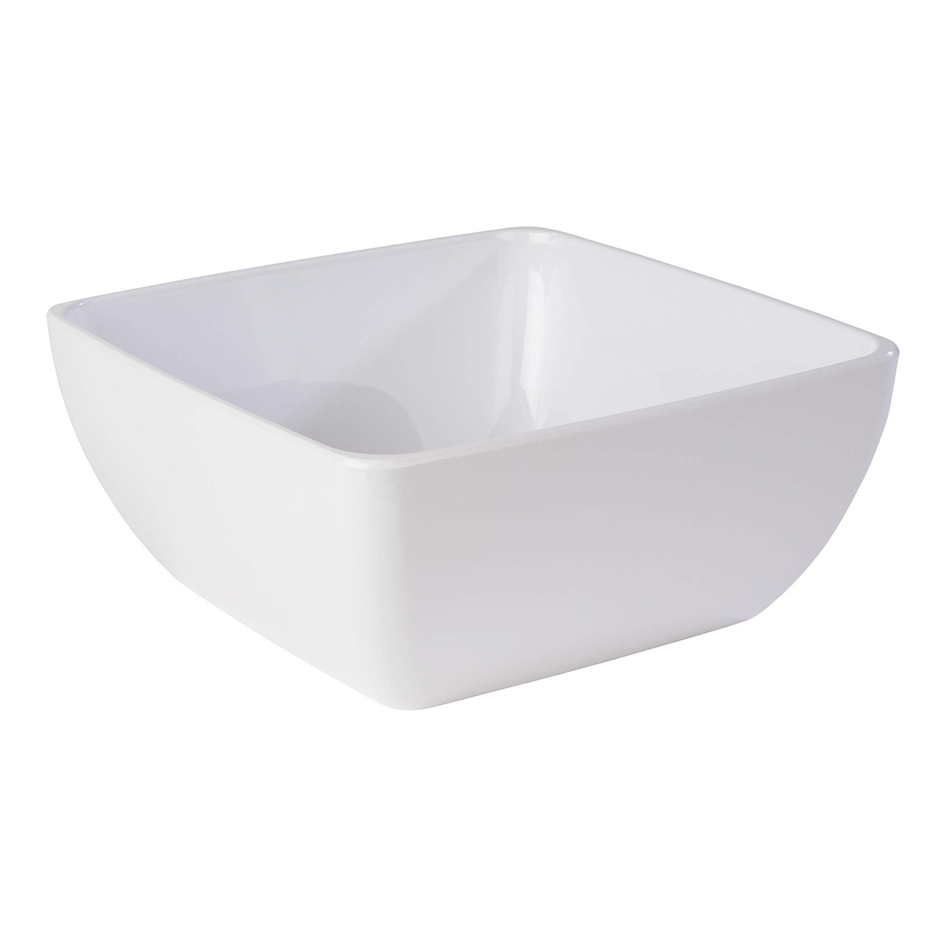 Schale - zeitloses Design - Serie Pure - weiß - quadratisch - Abm. 32 x 32 x 14 cm - Inhalt 8 l - Melamin - 84425-B