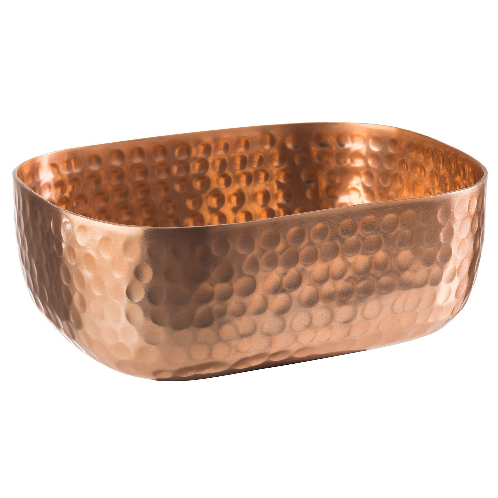 Schale - kupferoptik - oval - Abm. 15,5 x 12,0 x 5,5 cm - Inhalt 0,70 l - Aluminium - 40691-B
