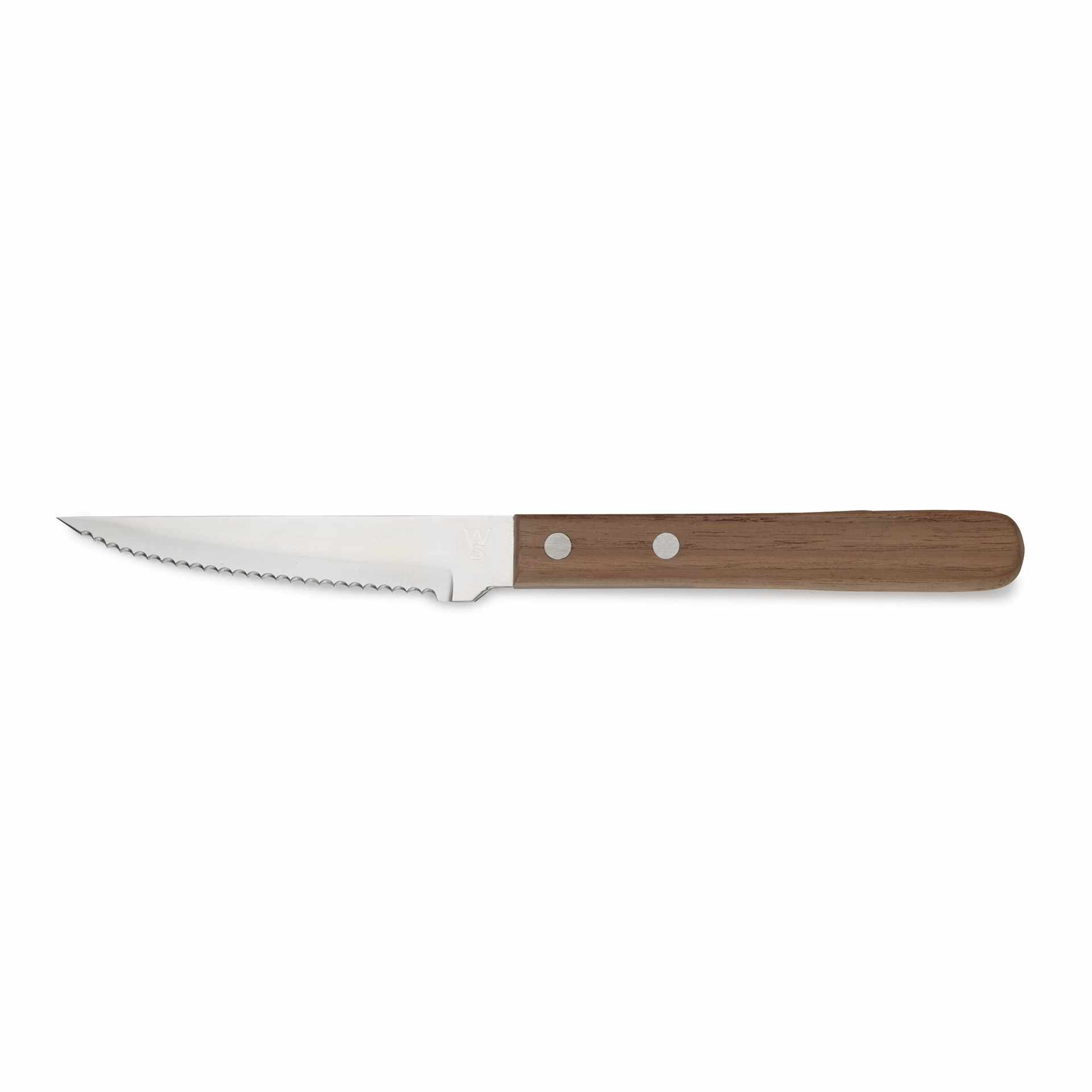 Steakbesteck - Walnussholzgriff - Chromstahl 13/0 / Walnussholz