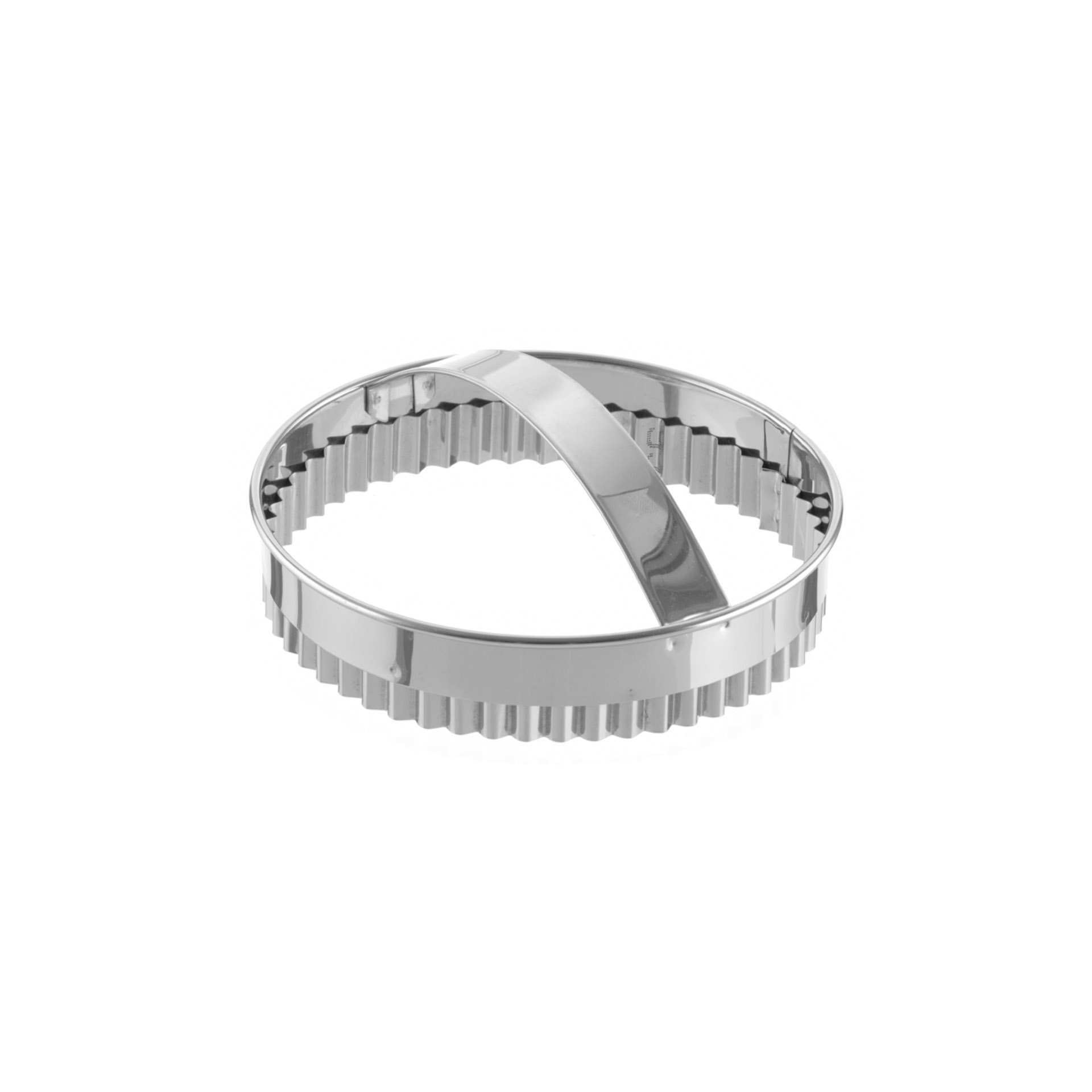 Ausstecher - gezackt - rund - Höhe 6,0 cm - Ø 14,0 cm - Edelstahl - 199730-C