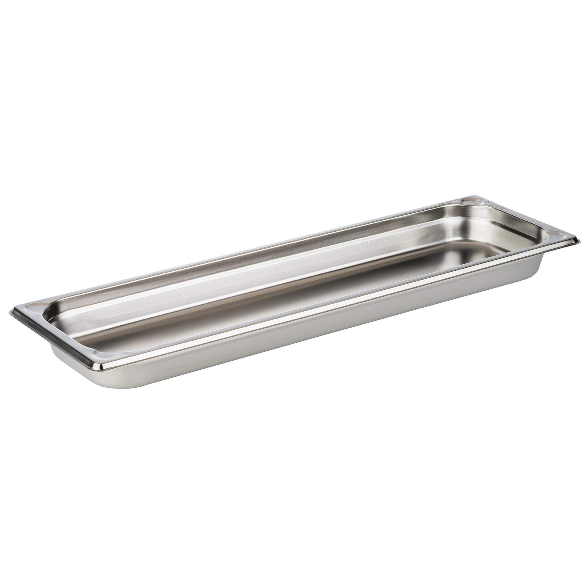 GN-Behälter - Inhalt 2,4 l - GN 2/4 (530 x 162 mm) - 40 mm - Edelstahl - 81801-B