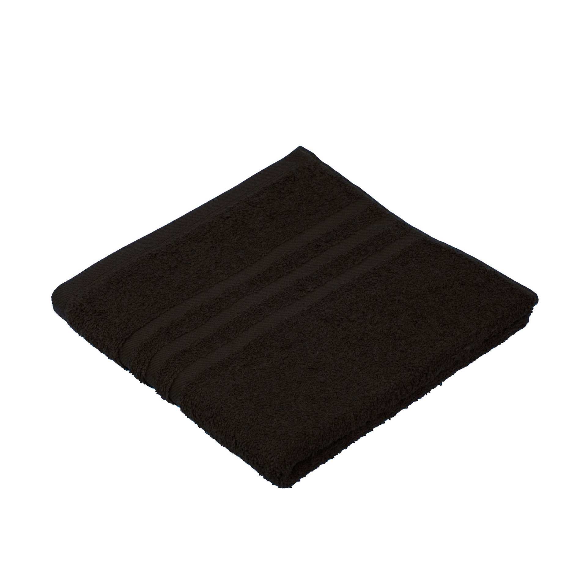 Handtuch - 4-seitig gesäumt - Serie SYLT - schoko - Abm. 50 x 100 cm - Baumwolle - 7881-71-4-D