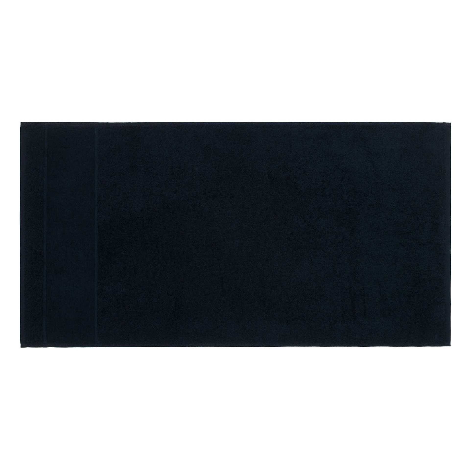 Bade-/ Saunatuch - Serie LISSABON - schwarz - Abm. 100 x 180 cm - Baumwolle - 200000-9-99-D