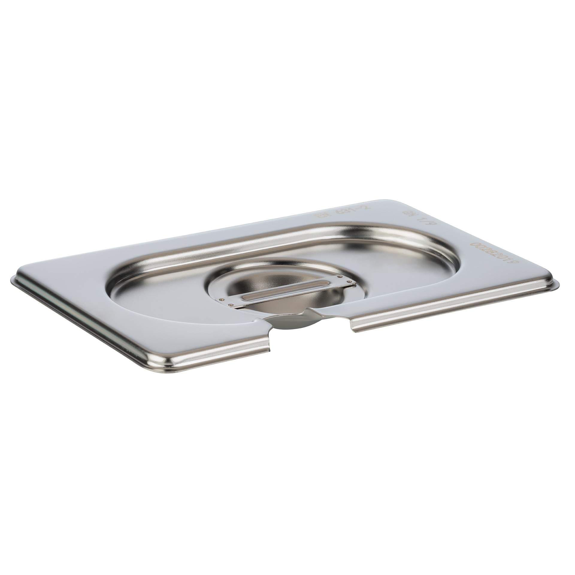GN-Deckel - ohne Löffelaussparung - GN 1/9 (176 x 108 mm) - Edelstahl - 81595-B