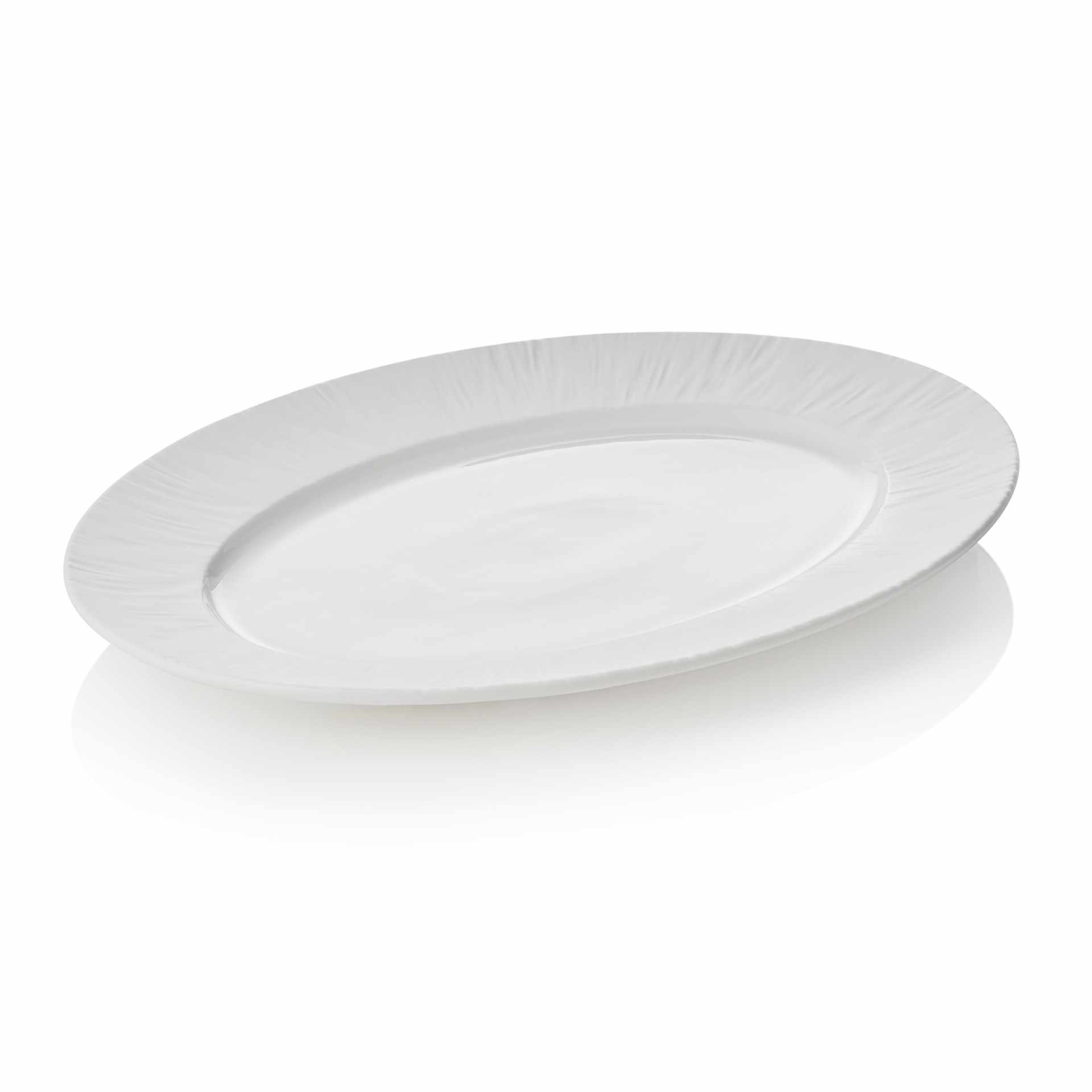 Platte - Serie Maya Shiro - Abm. 33 x 24,5 x 2,5 cm - Porzellan