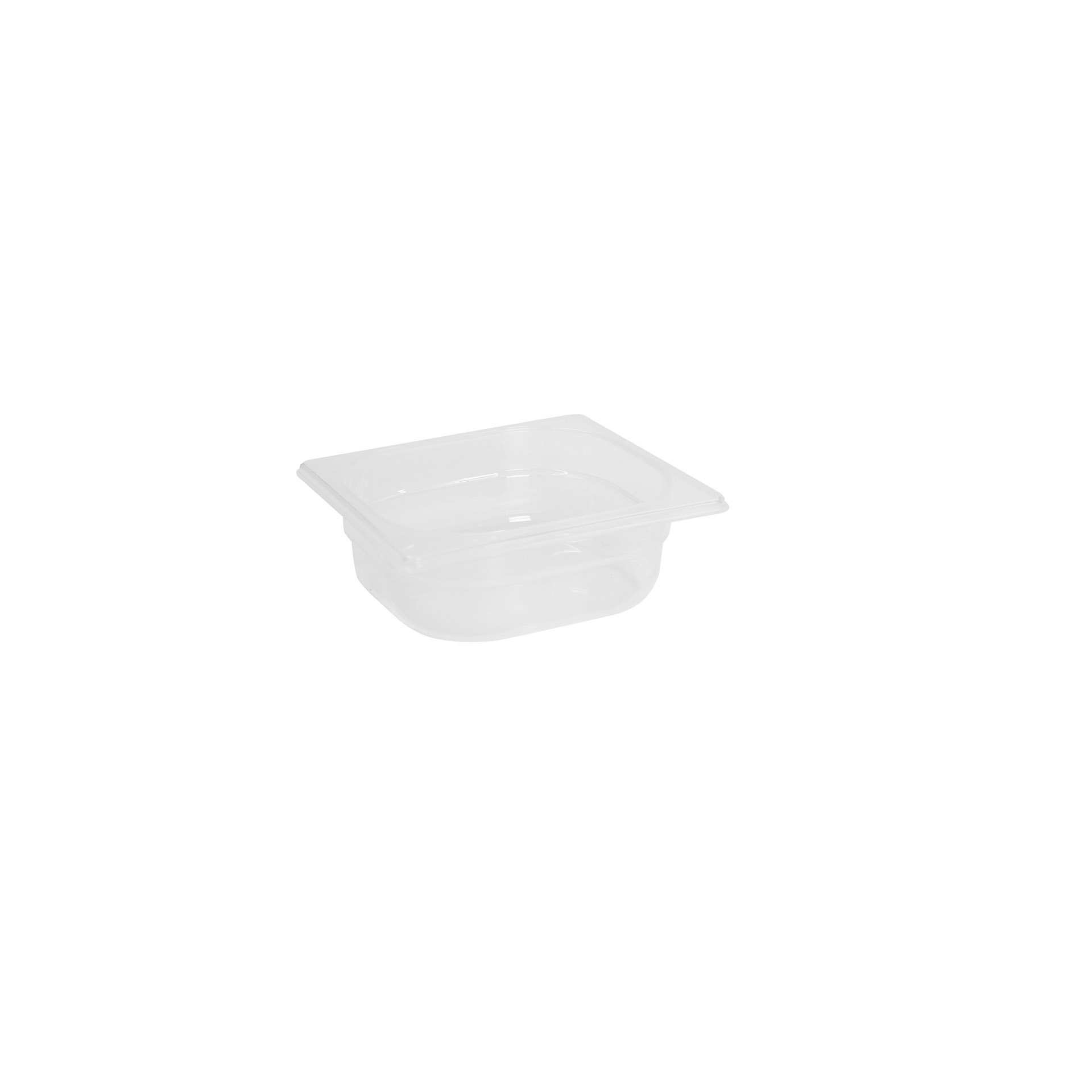 GN-Behälter - Abm. 17,6 x 16,2 x 6,5 cm - Inhalt 1,0 l - GN 1/6 (176 x 162 mm) - 65 mm - Polypropylen - 530040-C