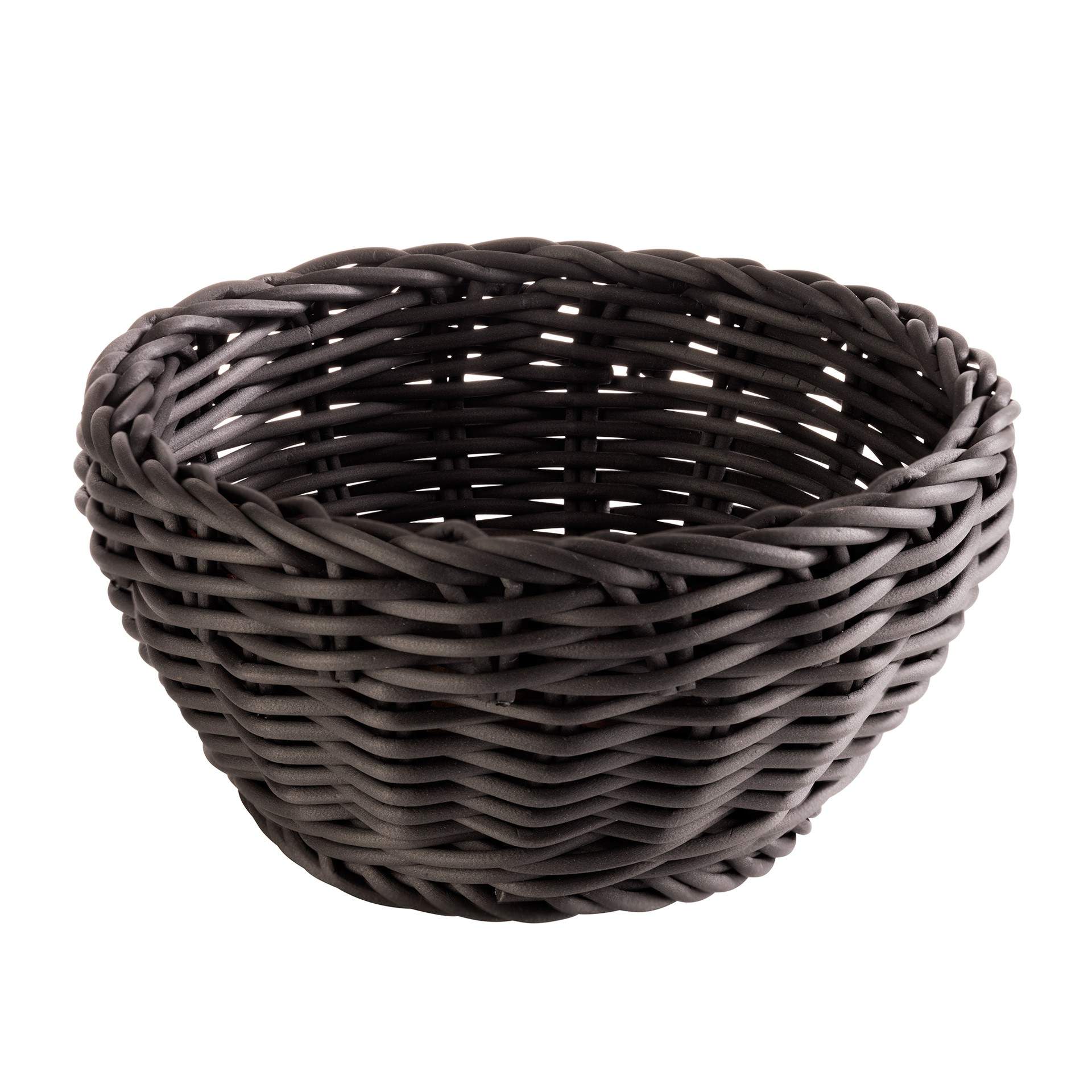 Korb - Serie Profi Line - schwarz - rund - Abm. 8,0 cm - Ø 16 cm - Polypropylen - 50602-B