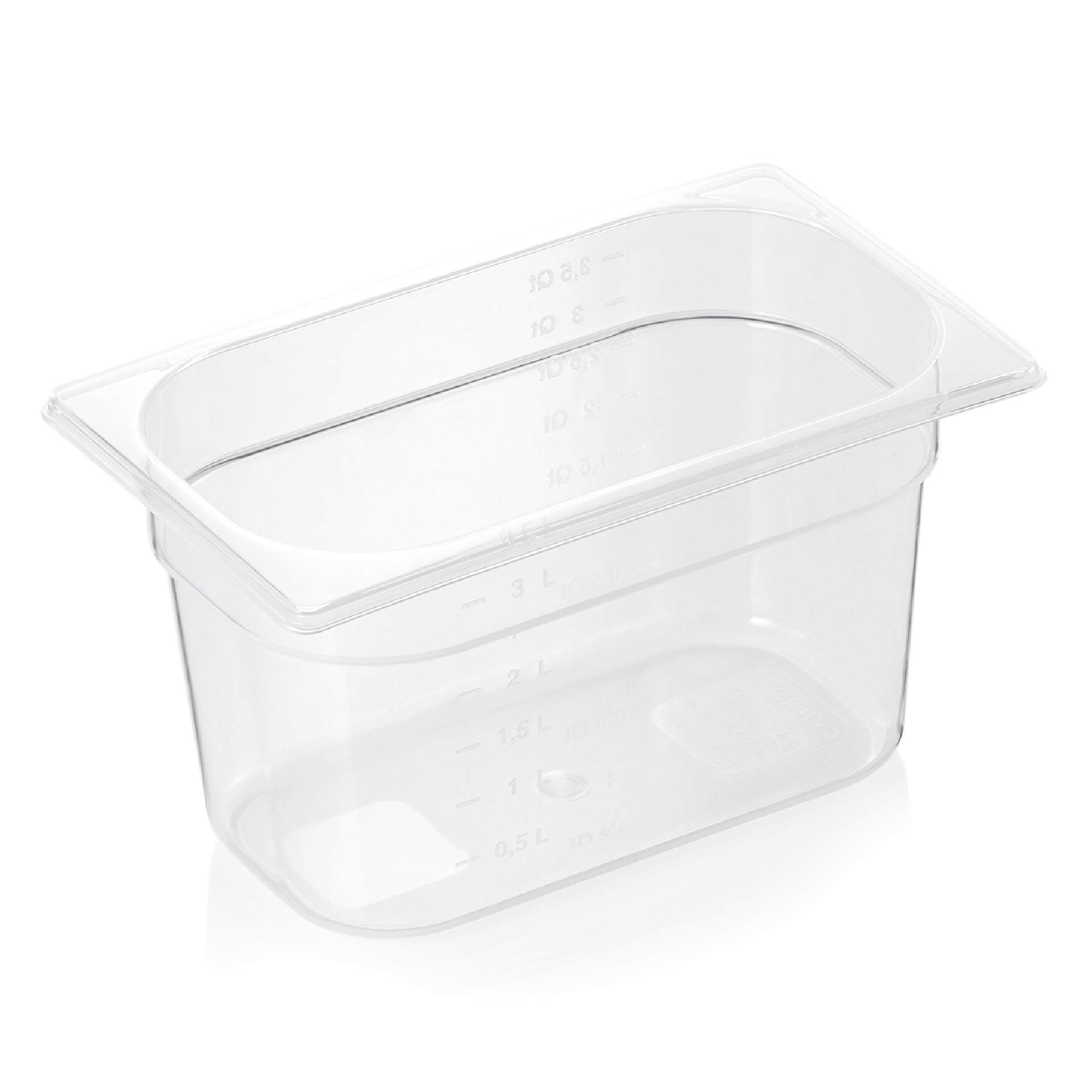 GN-Behälter - BPA frei - Serie 84 - Inhalt 3,80 l - GN 1/4 (265 x 162 mm) - 150 mm - Polypropylen - 8414150-A
