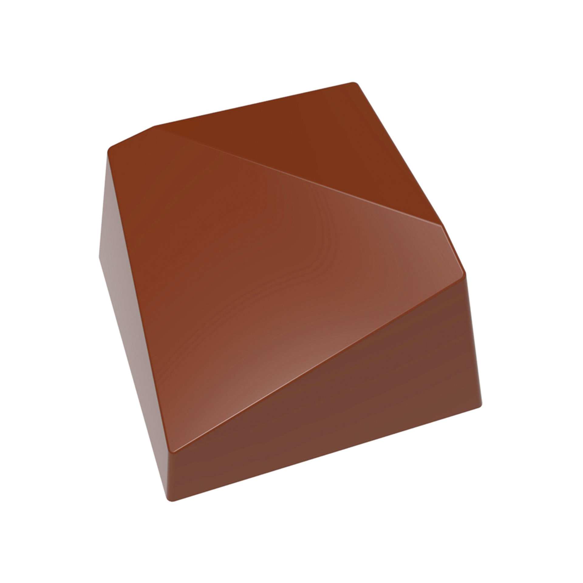 Schokoladen-Form - Diagonal - Abm. 27,5 x 13,5 x 2,4 cm - Polycarbonat - 421559-C